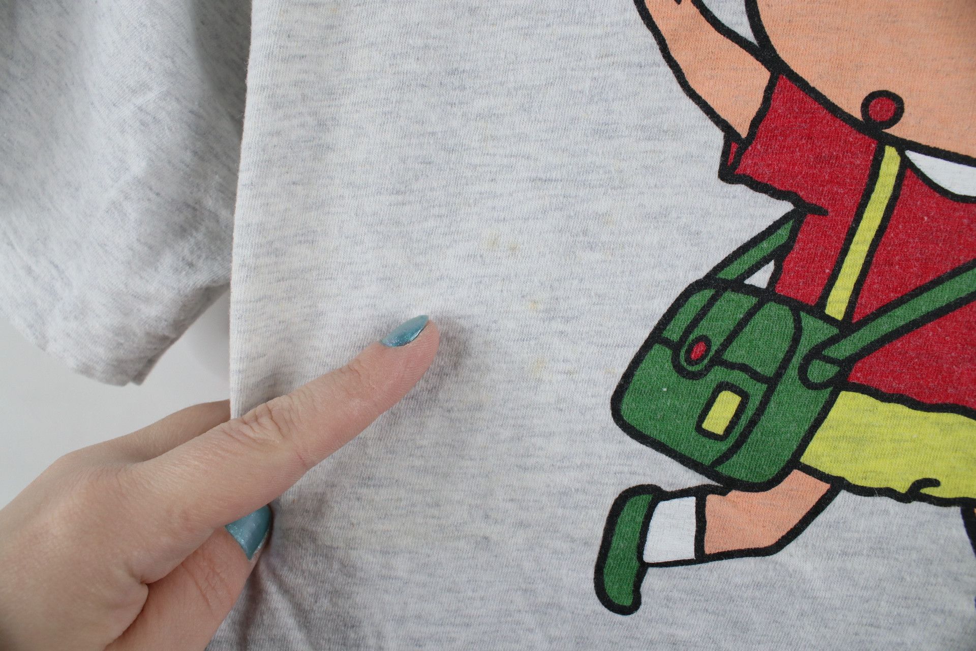 Vintage Vintage 90s Crayon Shin Chan Japanese Manga T-Shirt Gray Size US L / EU 52-54 / 3 - 6 Thumbnail