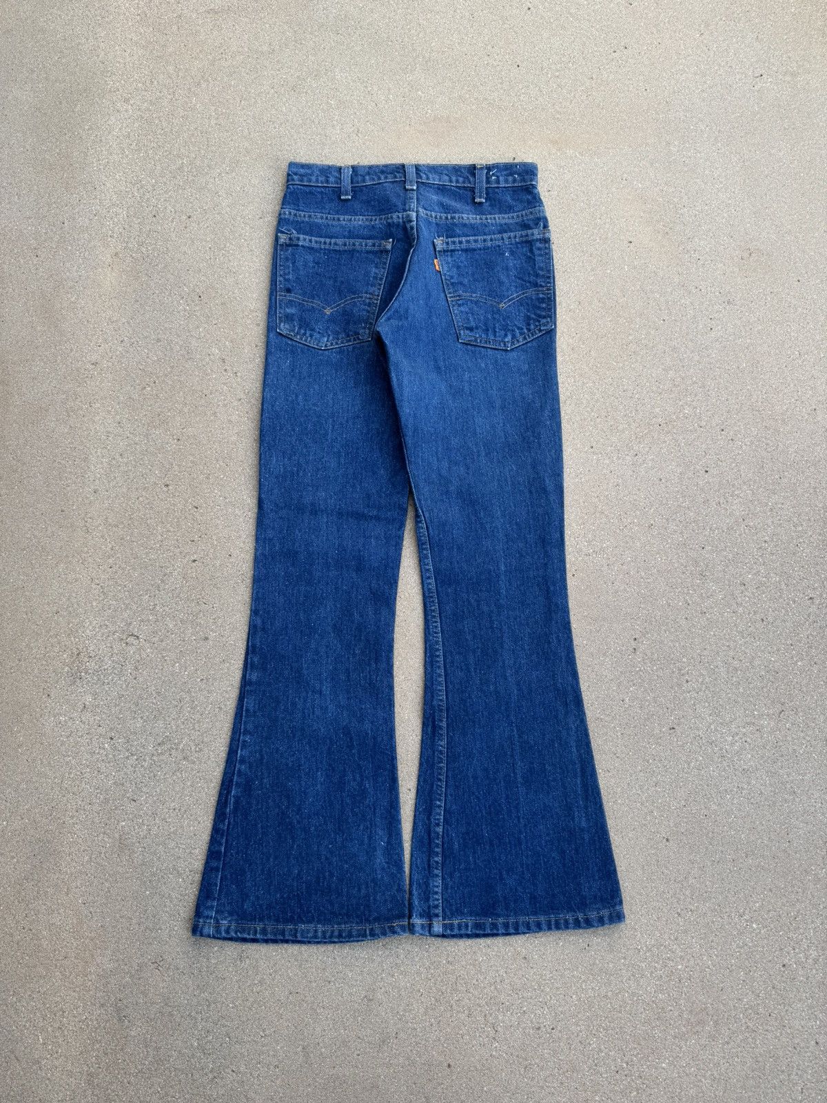 Vintage Vtg 80’s Levi’s 646 Orange Tab Bellbottom Flare Jeans 28x30 Size US 28 / EU 44 - 2 Thumbnail