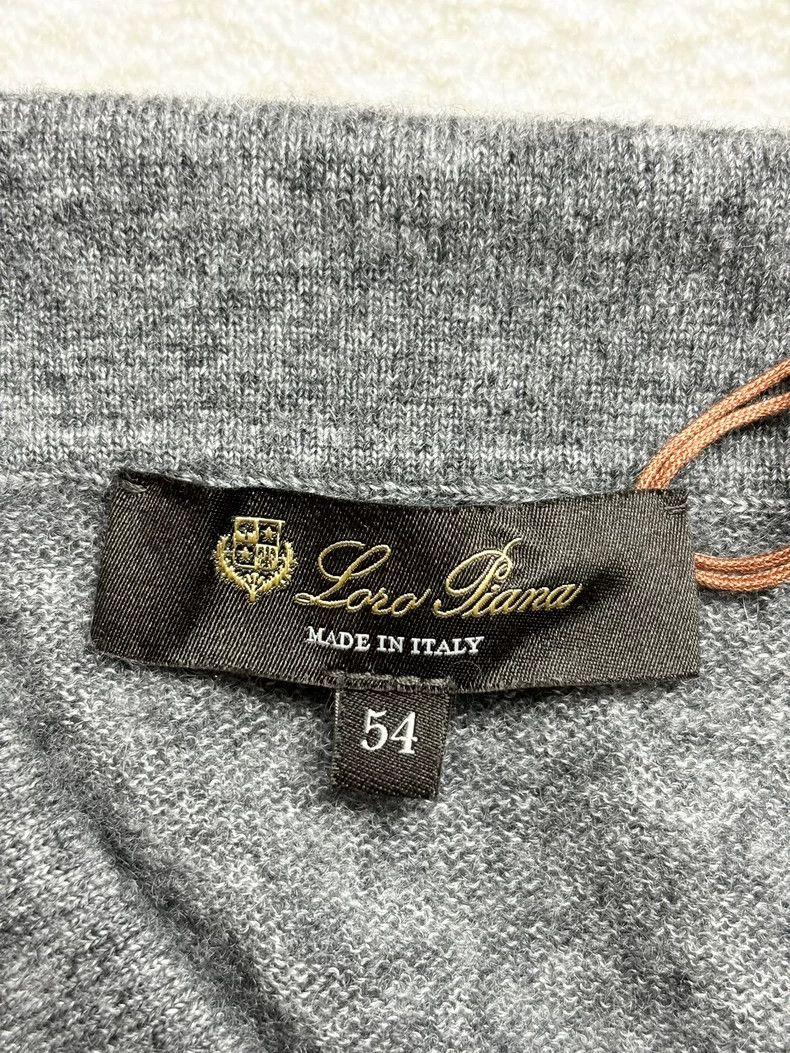 Loro Piana LORO PIANA Long sleeve polo shirt Size US XL / EU 56 / 4 - 3 Thumbnail