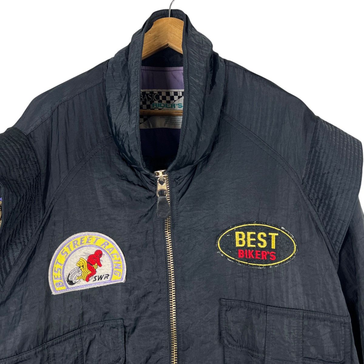 Japanese Brand × Sports Specialties 🔥 80s VINTAGE BASIC RIDERS STYLE BOMBER JACKET Size US L / EU 52-54 / 3 - 3 Thumbnail