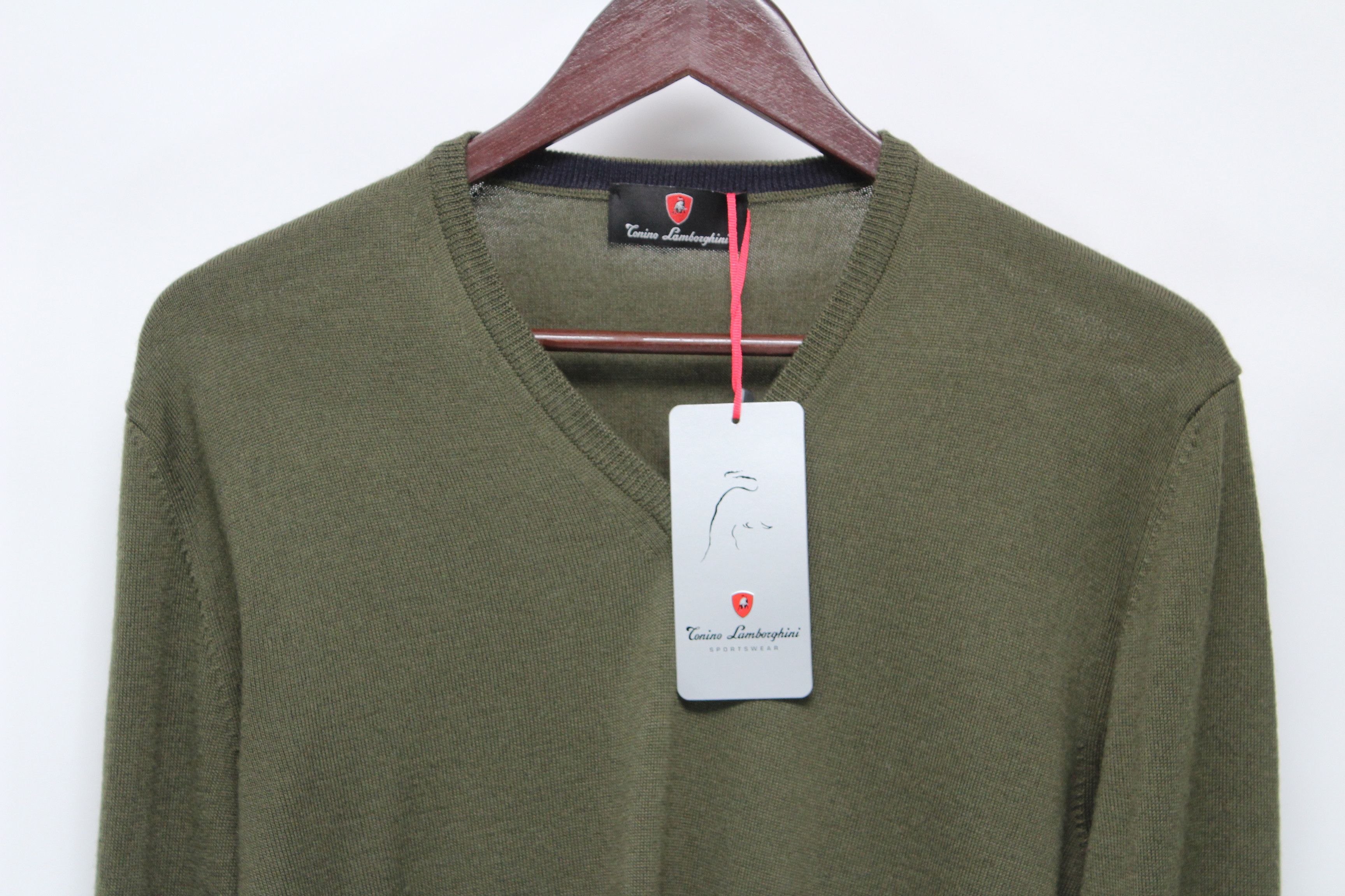 Tonino Lamborghini Tonino Lamborghini Merino Wool Sweater Size 52/L NEW Size US L / EU 52-54 / 3 - 3 Thumbnail