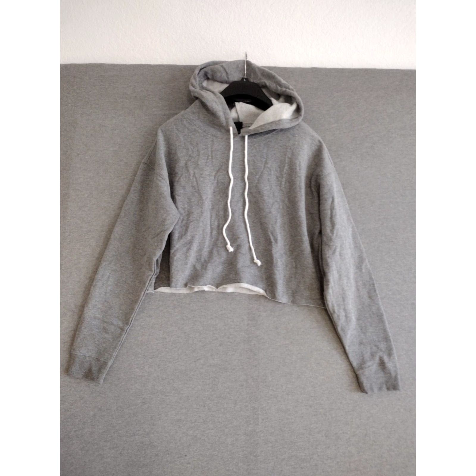 Vintage Wild Fable Crop Hoodie Women's Heather Grey XL Size XL / US 12-14 / IT 48-50 - 2 Thumbnail