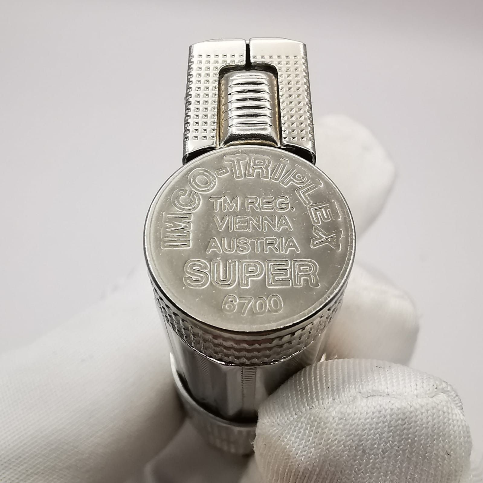 Vintage Austrian 60s Pocket Gasoline Lighter Working Signature Size ONE SIZE - 3 Thumbnail