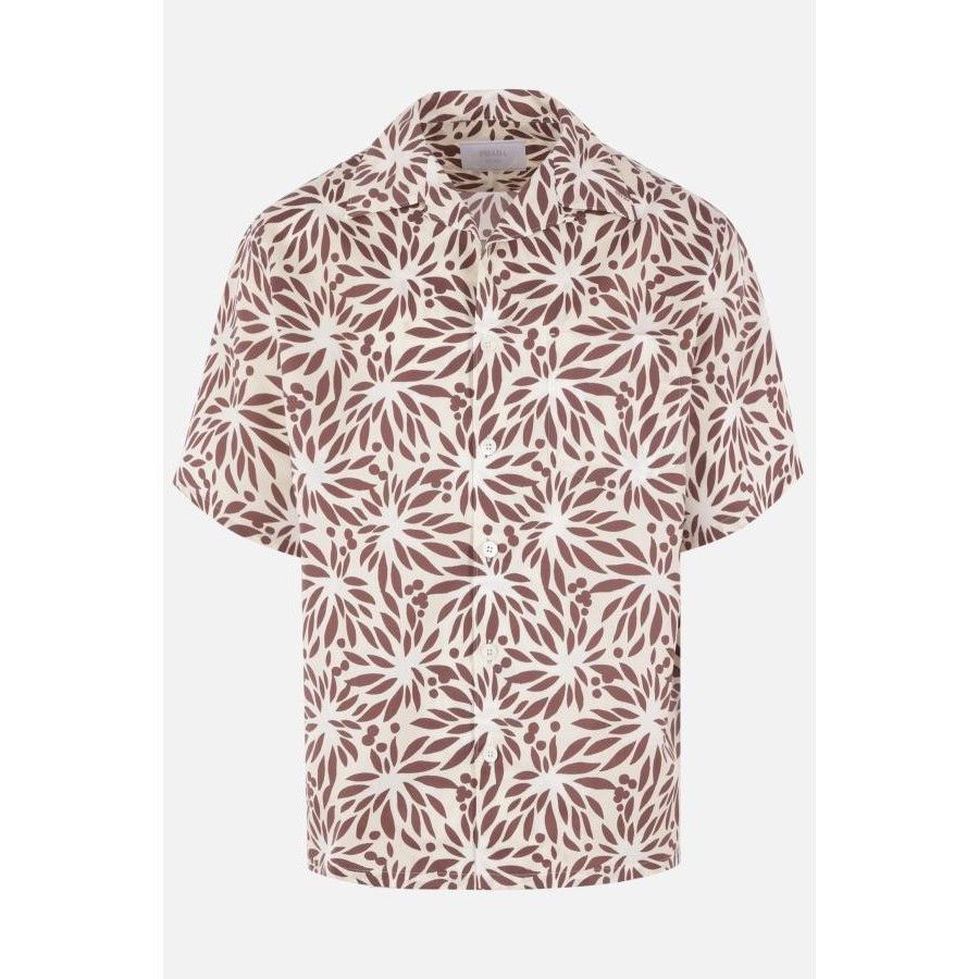 Prada PRADA Bowling White Cotton Silk Shirt New & Authentic (Men's Size US M / EU 48-50 / 2 - 1 Thumbnail