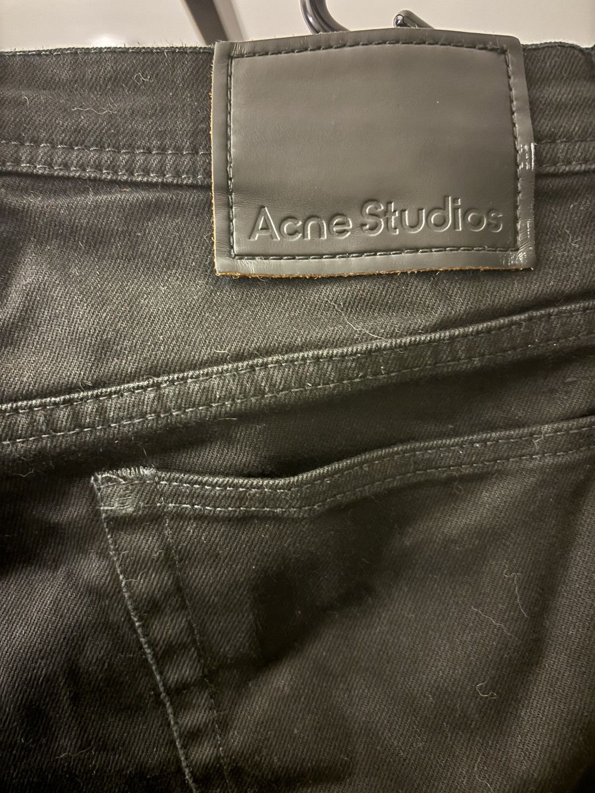 Acne studios river stay black top jeans