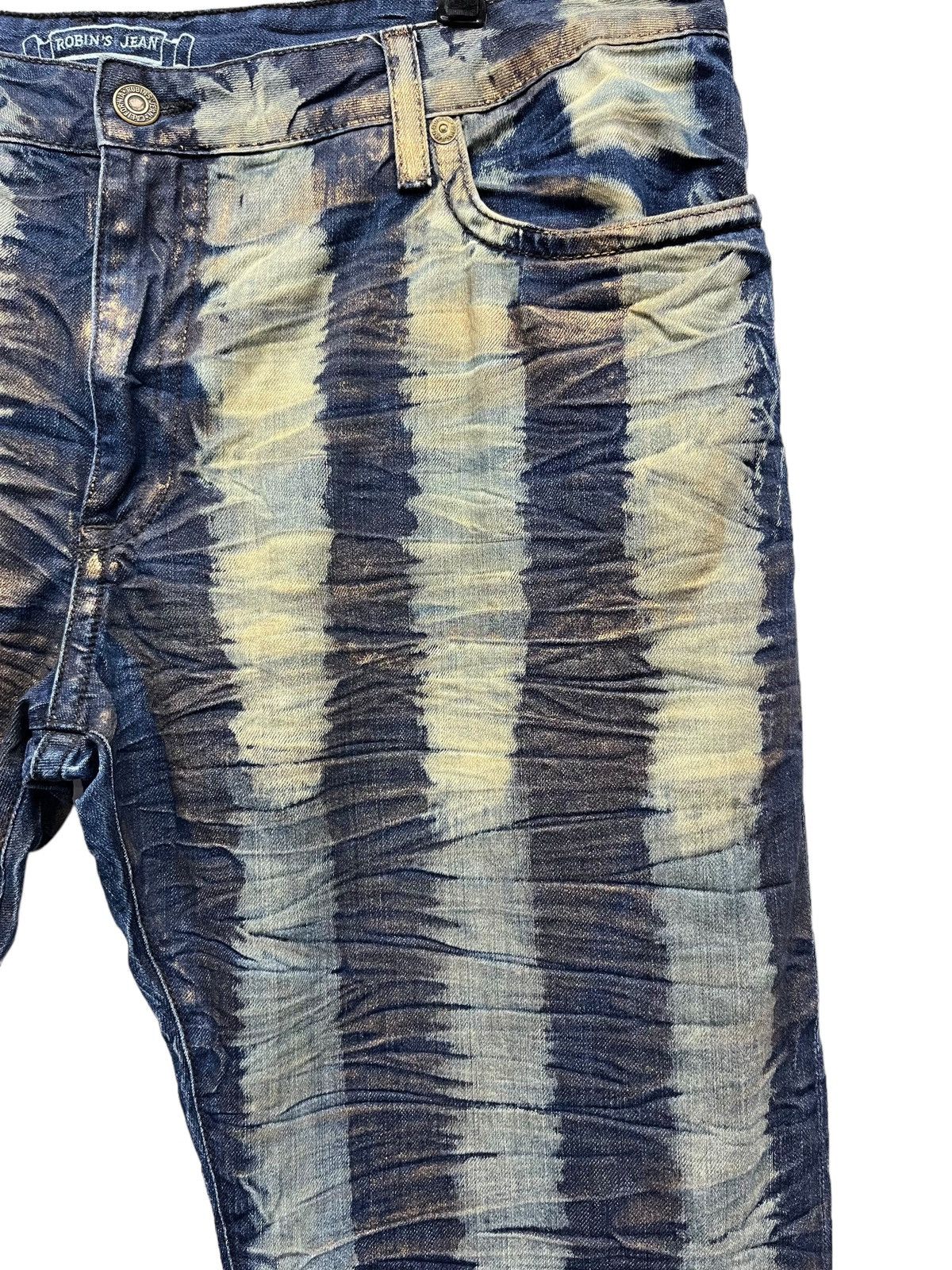 Asspizza × Robins Jeans 42”🔥RARE ROBIN’S JEANS FYE DESIGN Long Flap Studded Striped Size US 42 / EU 58 - 7 Thumbnail