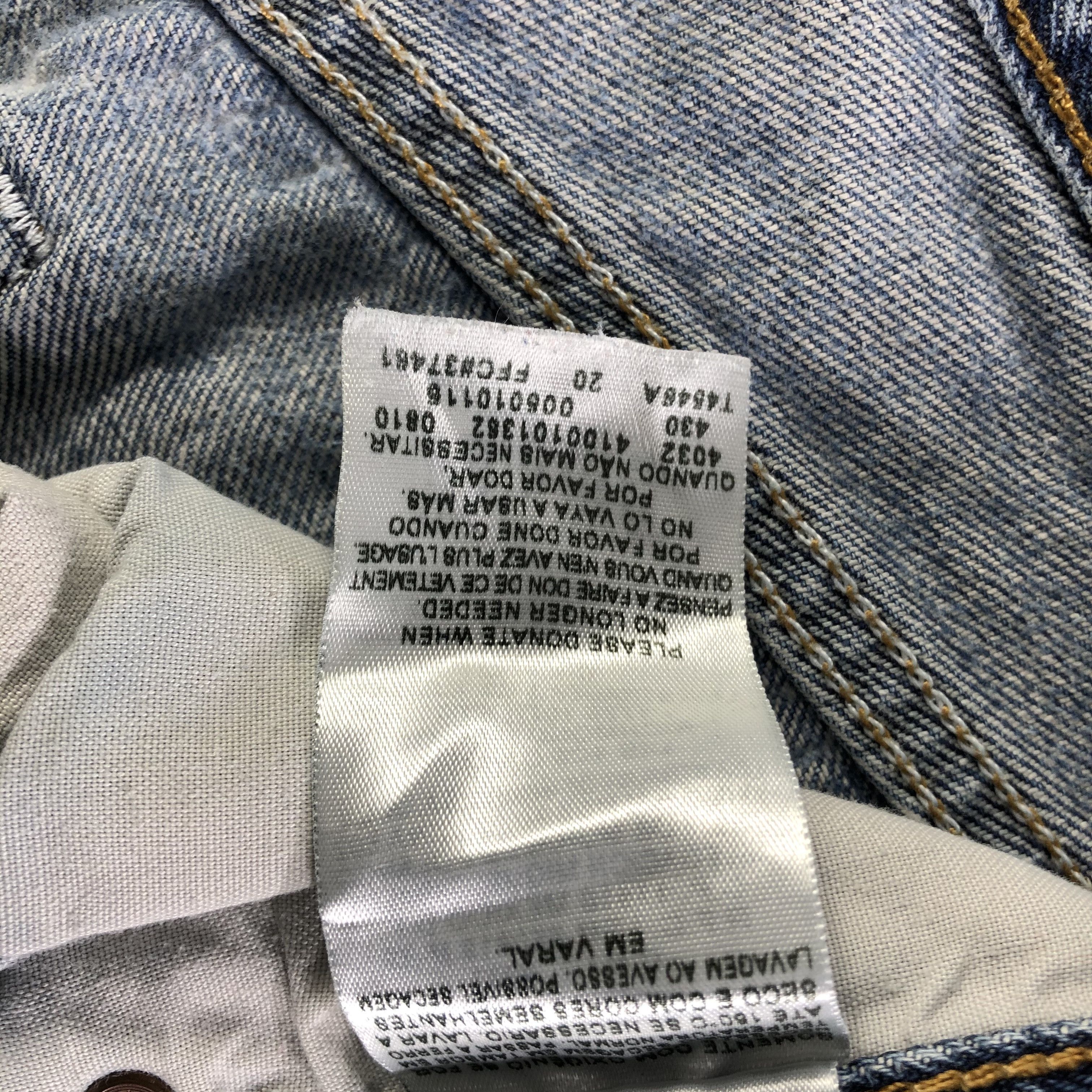 Levi's Vintage Distressed Levis 501 Jeans-J4240 Size US 31 - 14 Thumbnail