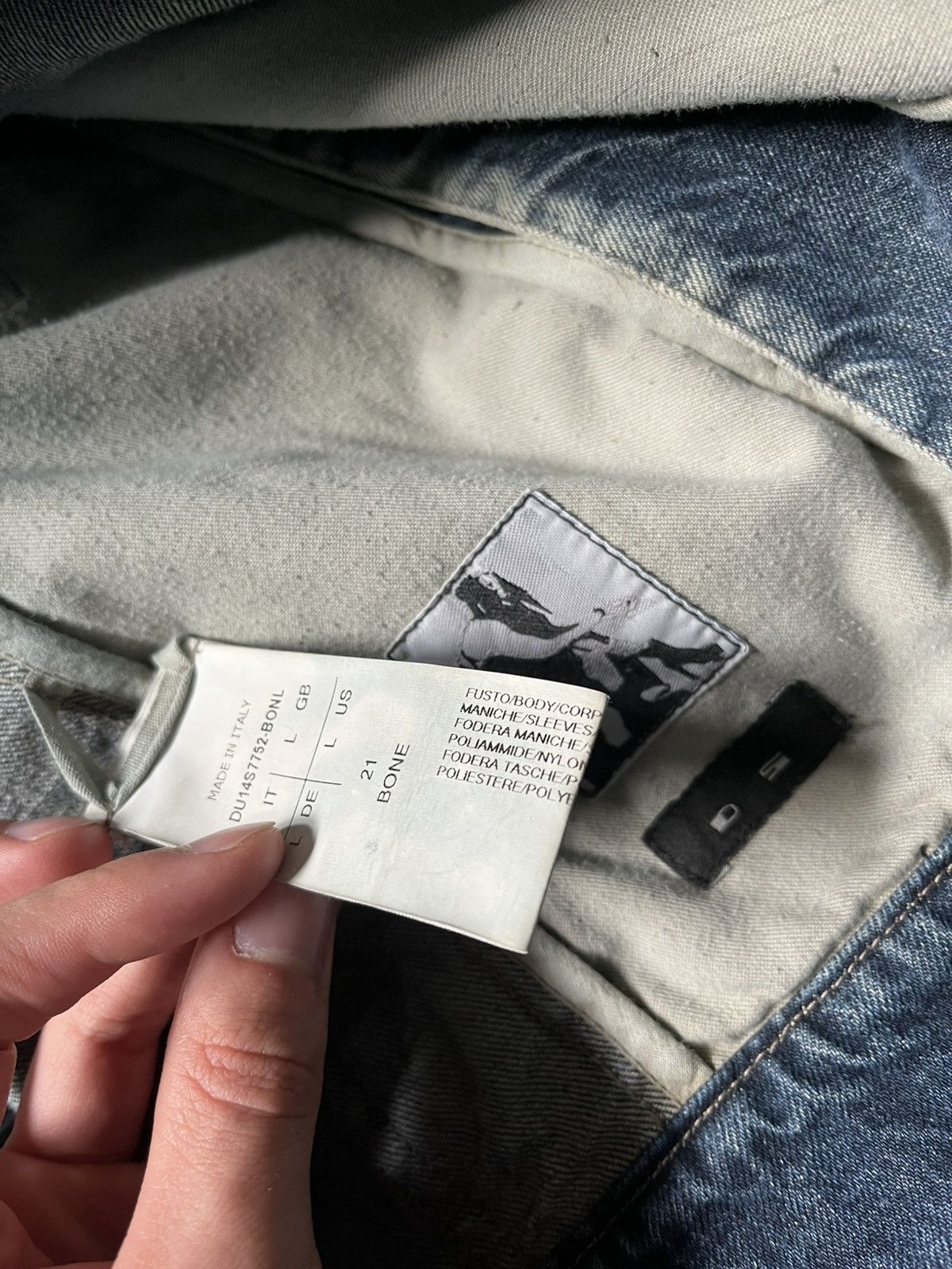 Rick Owens × Rick Owens Drkshdw Rick Owens hybrid denim calf stooge trucker jacket grail Size US L / EU 52-54 / 3 - 19 Thumbnail