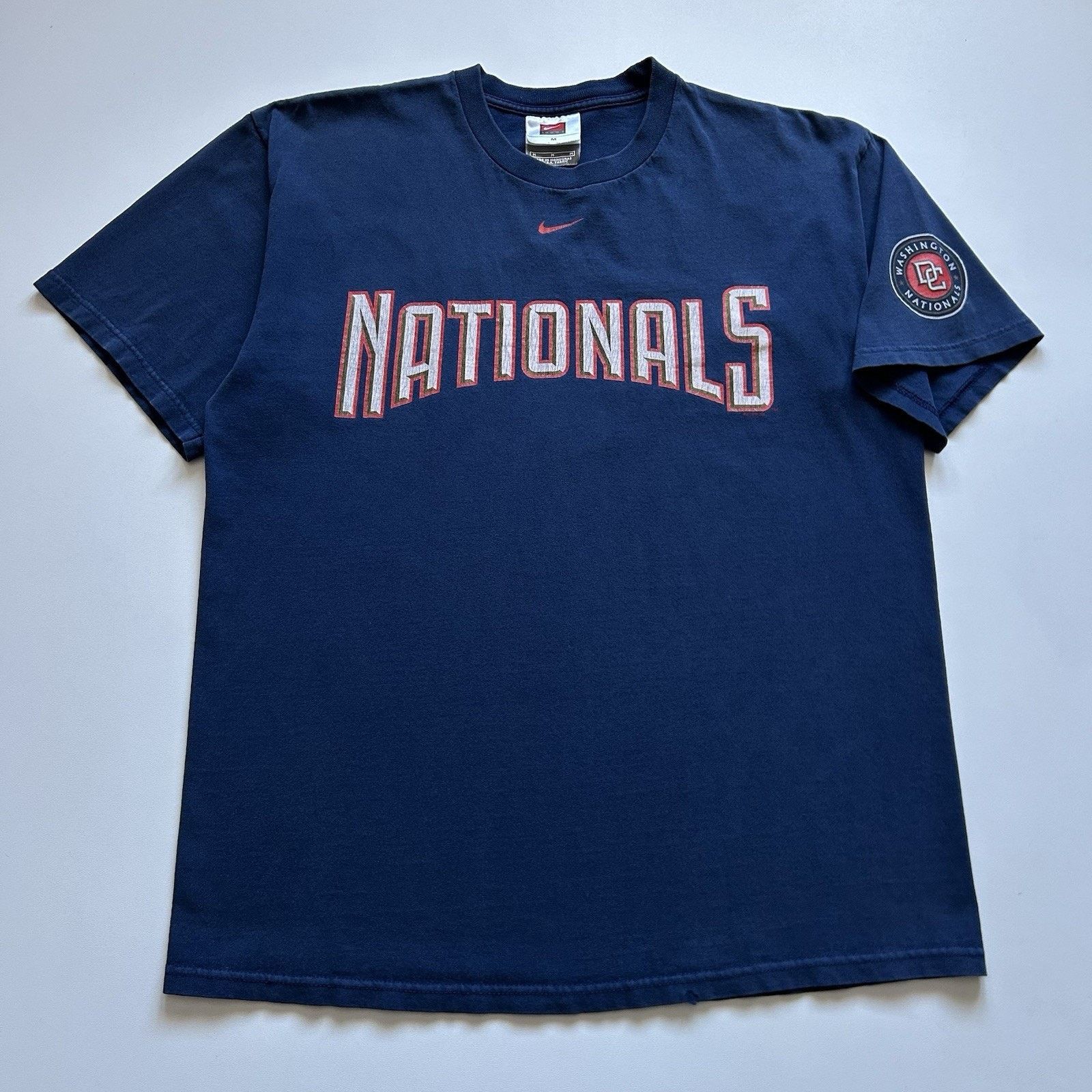 MLB × Nike × Vintage Vintage Washington Nationals Nike Shirt Medium Center Swoosh Size US M / EU 48-50 / 2 - 1 Thumbnail