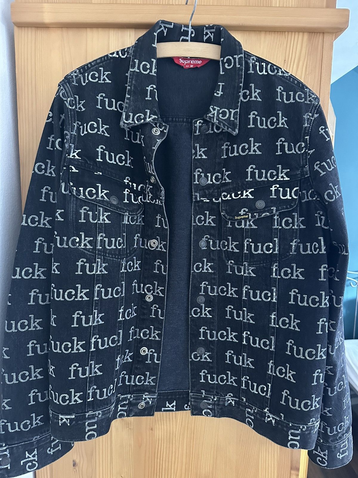Supreme Supreme Fuck Denim Jacket – SS13 Size US M / EU 48-50 / 2 - 1 Thumbnail