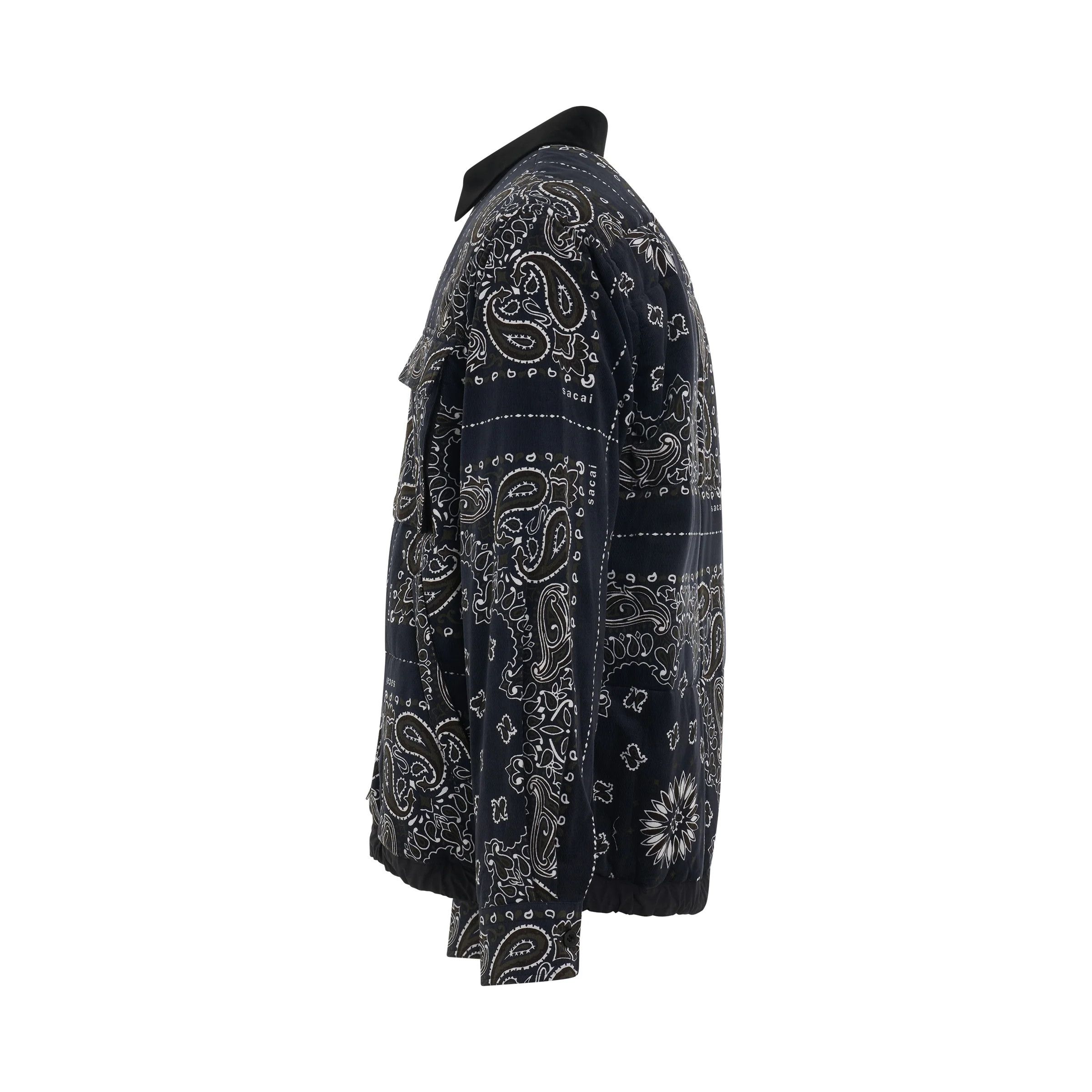 Sacai o1mris0824 Long Sleeve Shirt in Navy Size US M / EU 48-50 / 2 - 4 Thumbnail