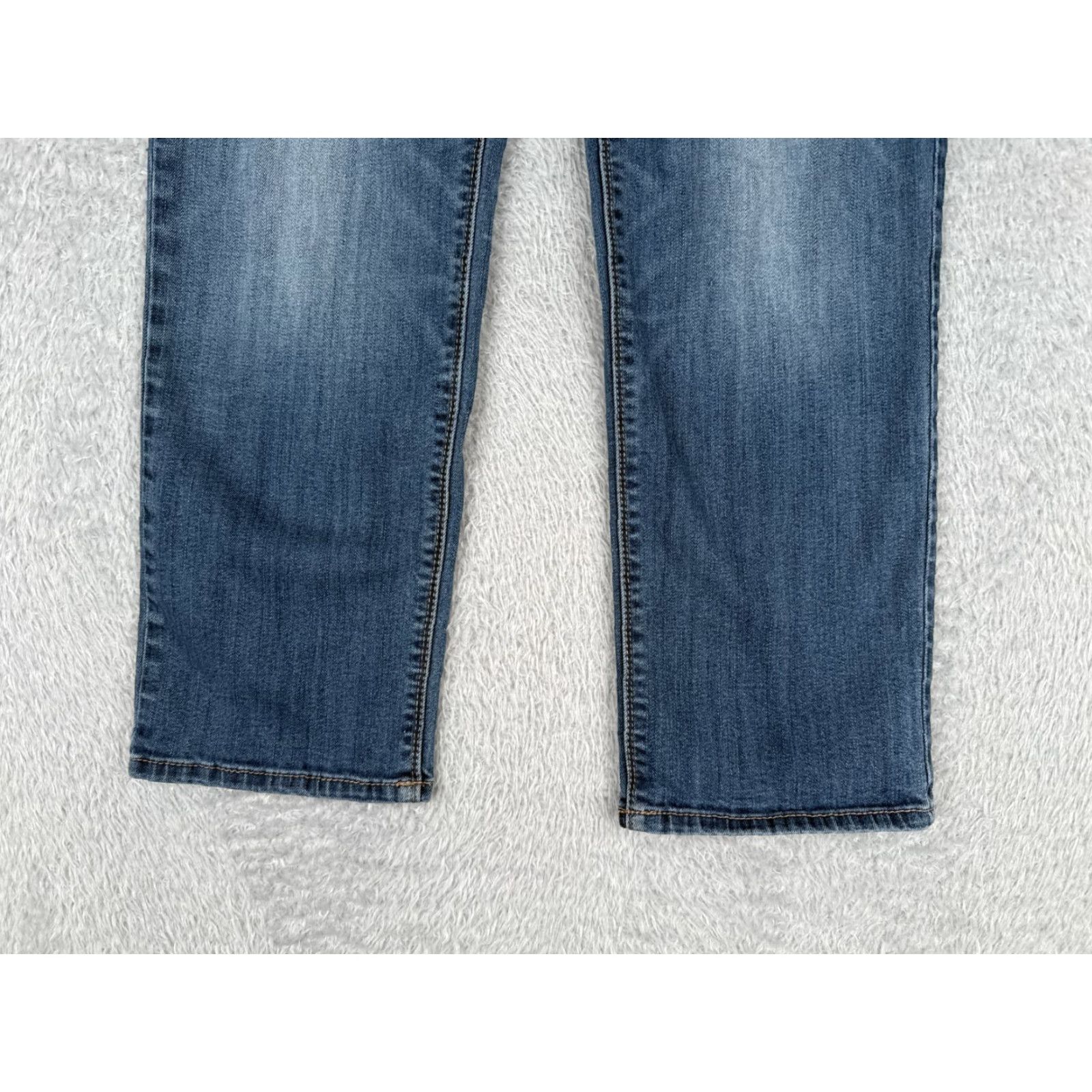 White House Black Market White House Black Market Jeans Womens 8 Blue The Straight Mid Rise Cotton 28x24 Denim 5-Pocket Size 30" / US 8 / IT 44 - 2 Thumbnail