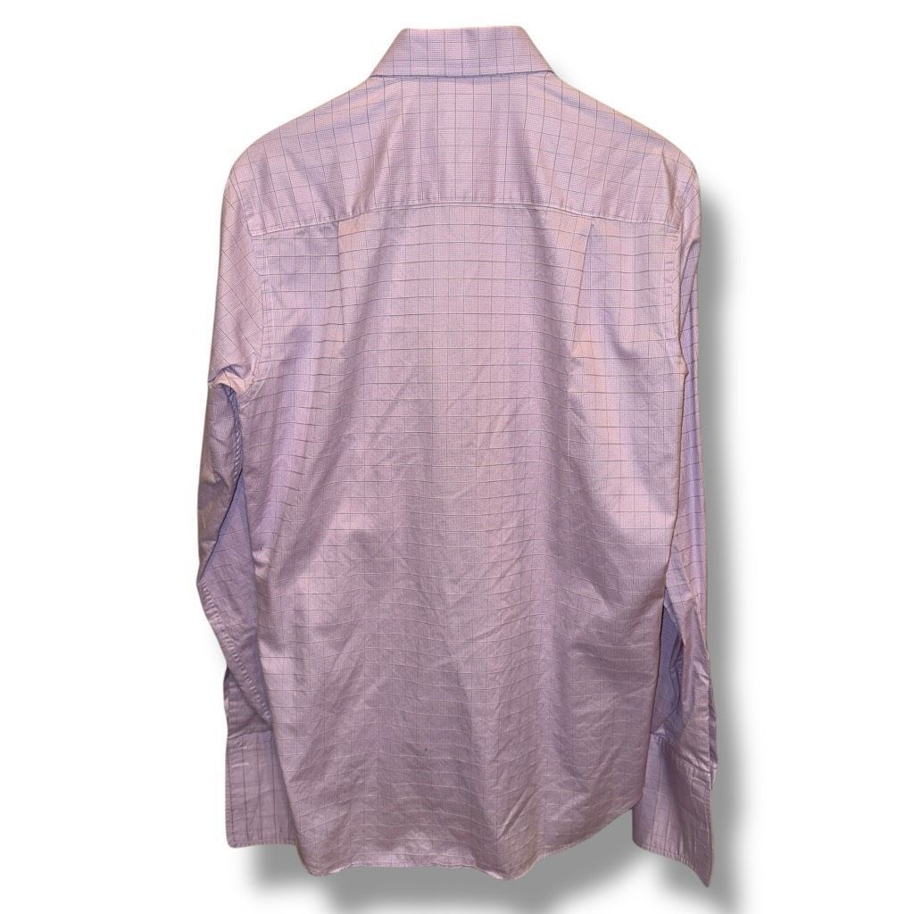 David Donahue Purple David Donahue Trim Fit French Cuff Dress Shirt Size M Size US M / EU 48-50 / 2 - 8 Thumbnail