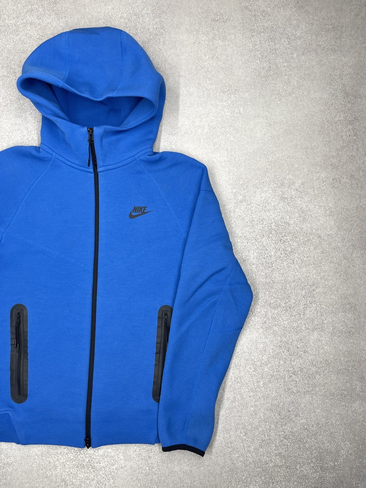 Nike Mens Nike Tech Fleece Full Zip Hoodie Blue Y2K ACG TN Size US XS / EU 42 / 0 - 4 Thumbnail