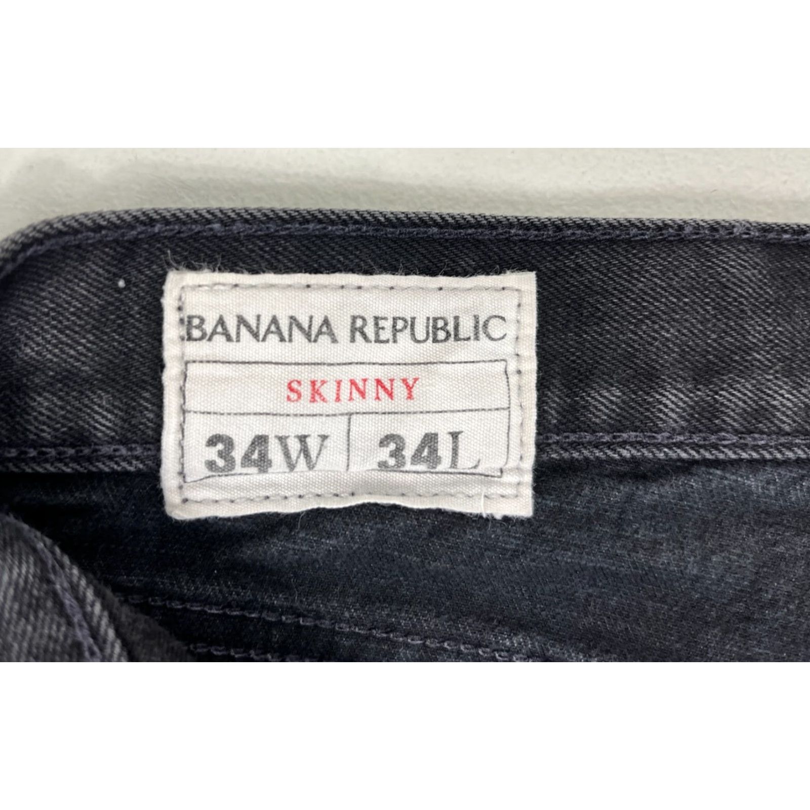 Banana Republic Banana Republic Men's Skinny Jeans Black 34W 34L Jeans Slim Stretch Dark Cotton Blend Denim Shirt? Size US 34 / EU 50 - 7 Thumbnail