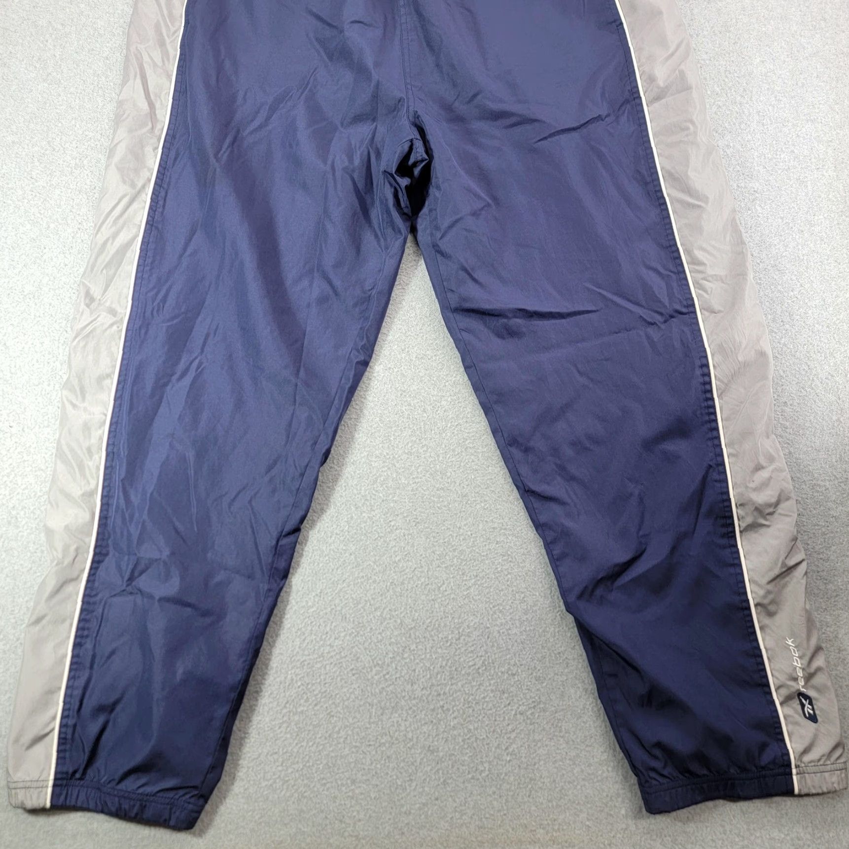 Reebok Reebok Pants Mens XL Blue Colorblock Lined Track Warm Up Elastic Waist Adjustable Pockets LTRB Relaxed Tapered Size US 36 / EU 52 - 2 Thumbnail