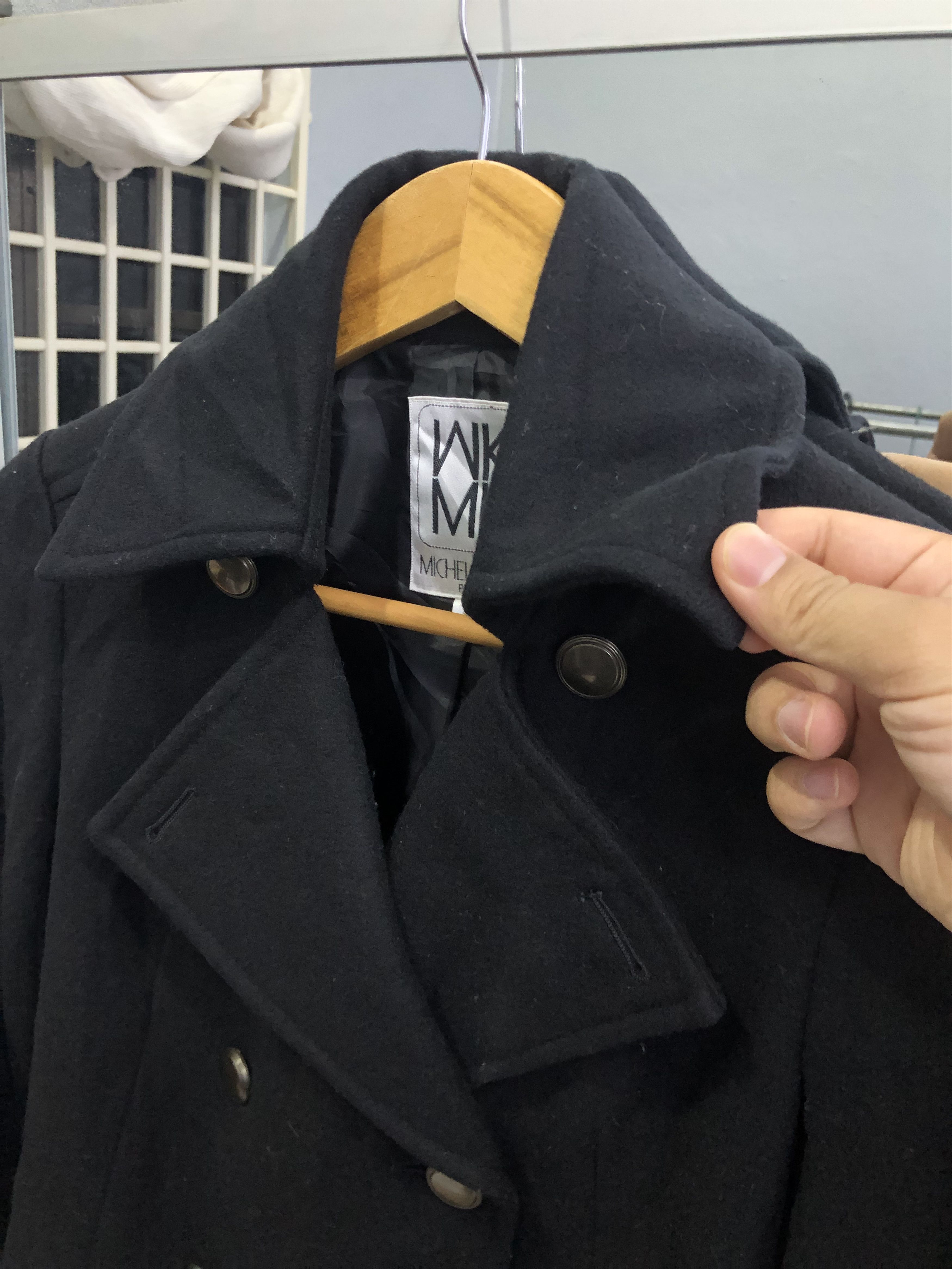Michel Klein Michel Klein Paris Women’s Wool Peacoat Jacket Size XS / US 0-2 / IT 36-38 - 6 Thumbnail