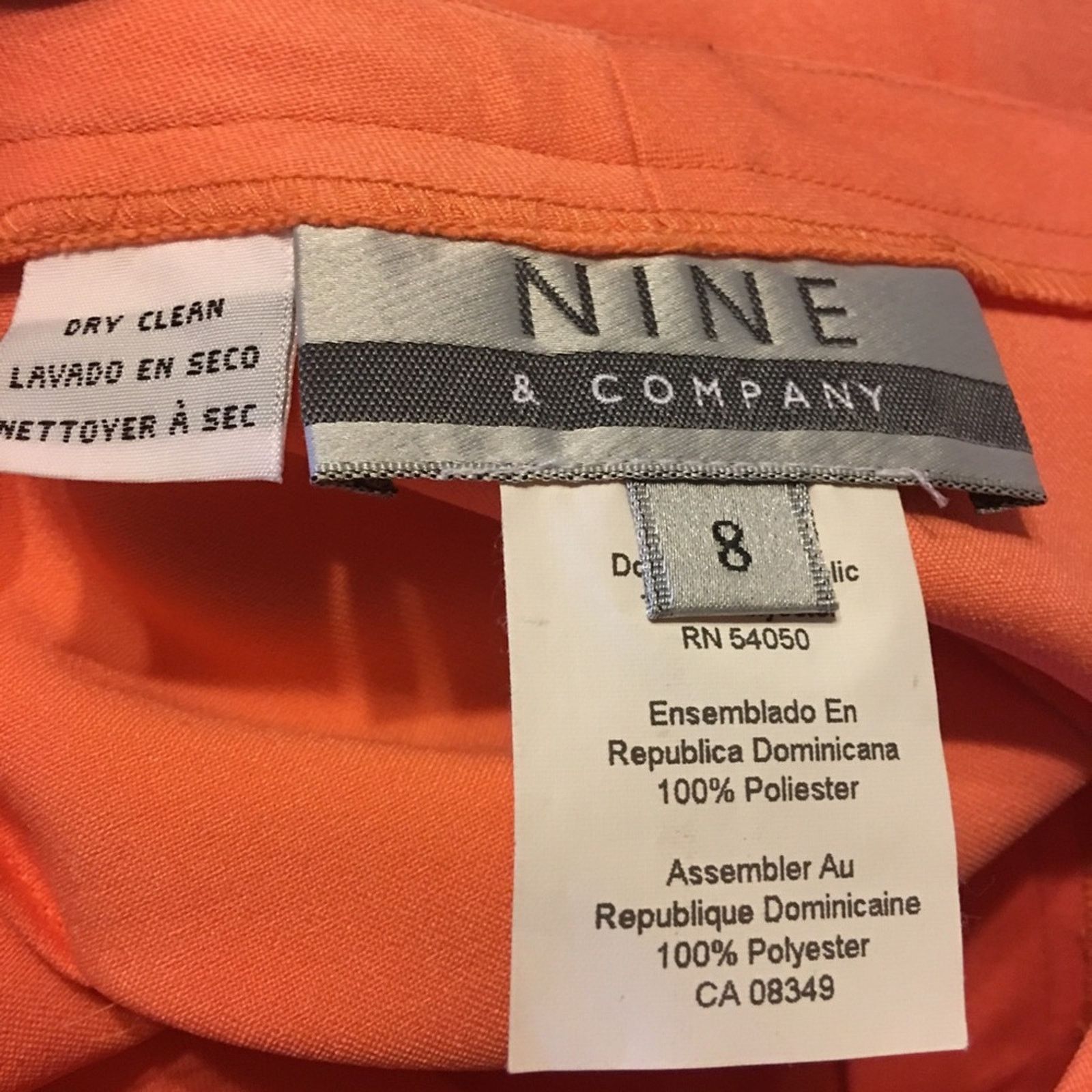 Other Nine & Company sherbet straight leg slacks 8 Size 30" / US 8 / IT 44 - 6 Thumbnail