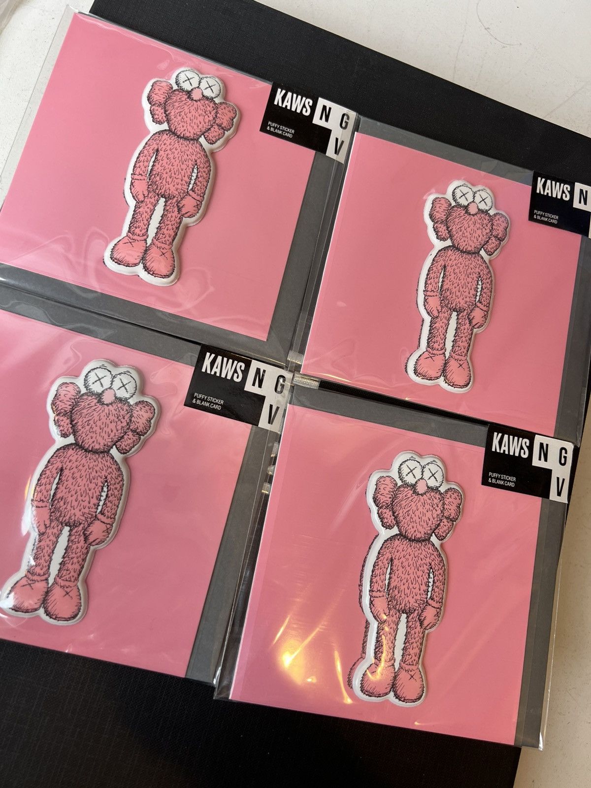 Kaws 4 x KAWS NGV Pink BFF Puffy Sticker Size ONE SIZE - 1 Thumbnail