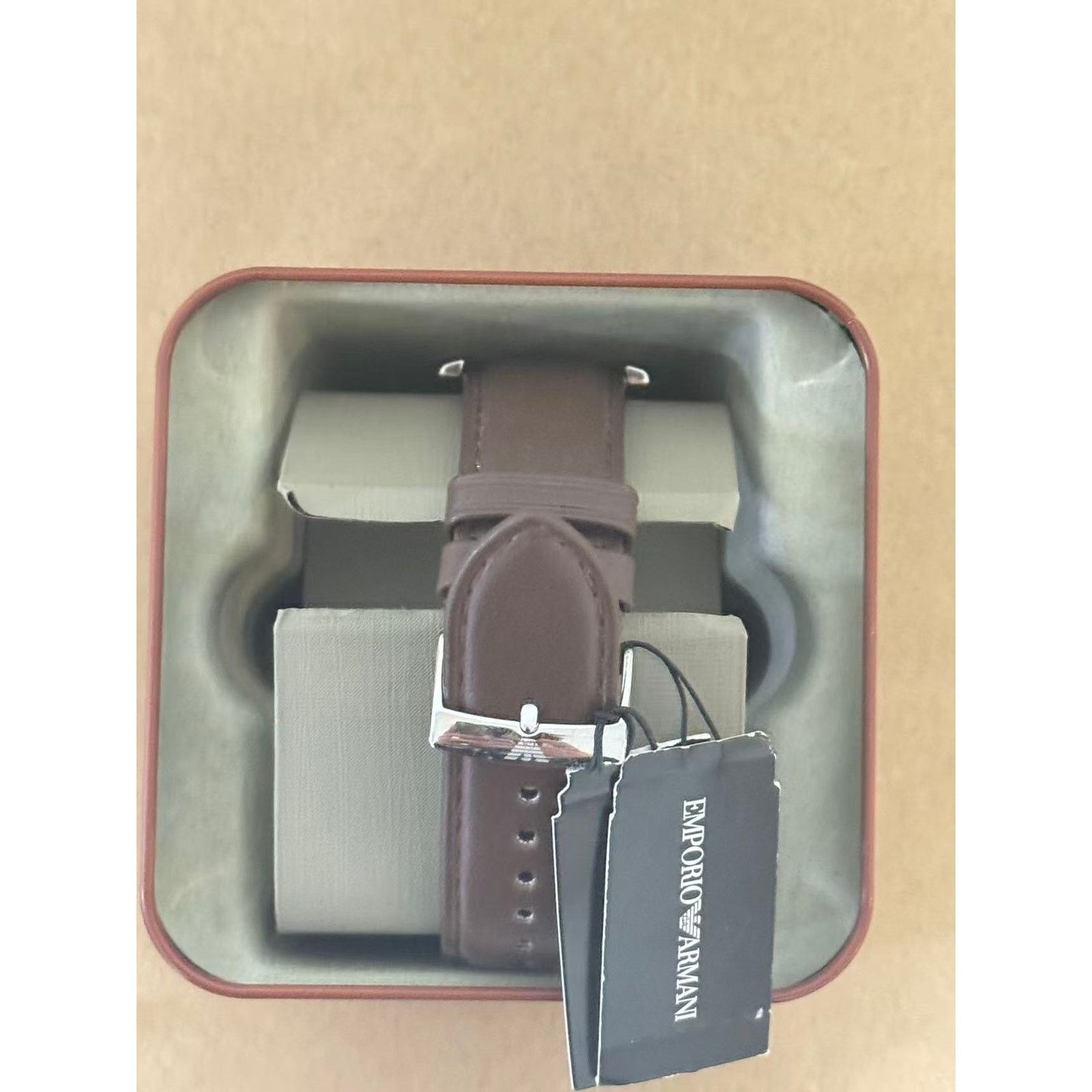 Emporio Armani Emporio Armani Valente AR60017 Men Watch Meccanico Beige Dia Size ONE SIZE - 2 Thumbnail