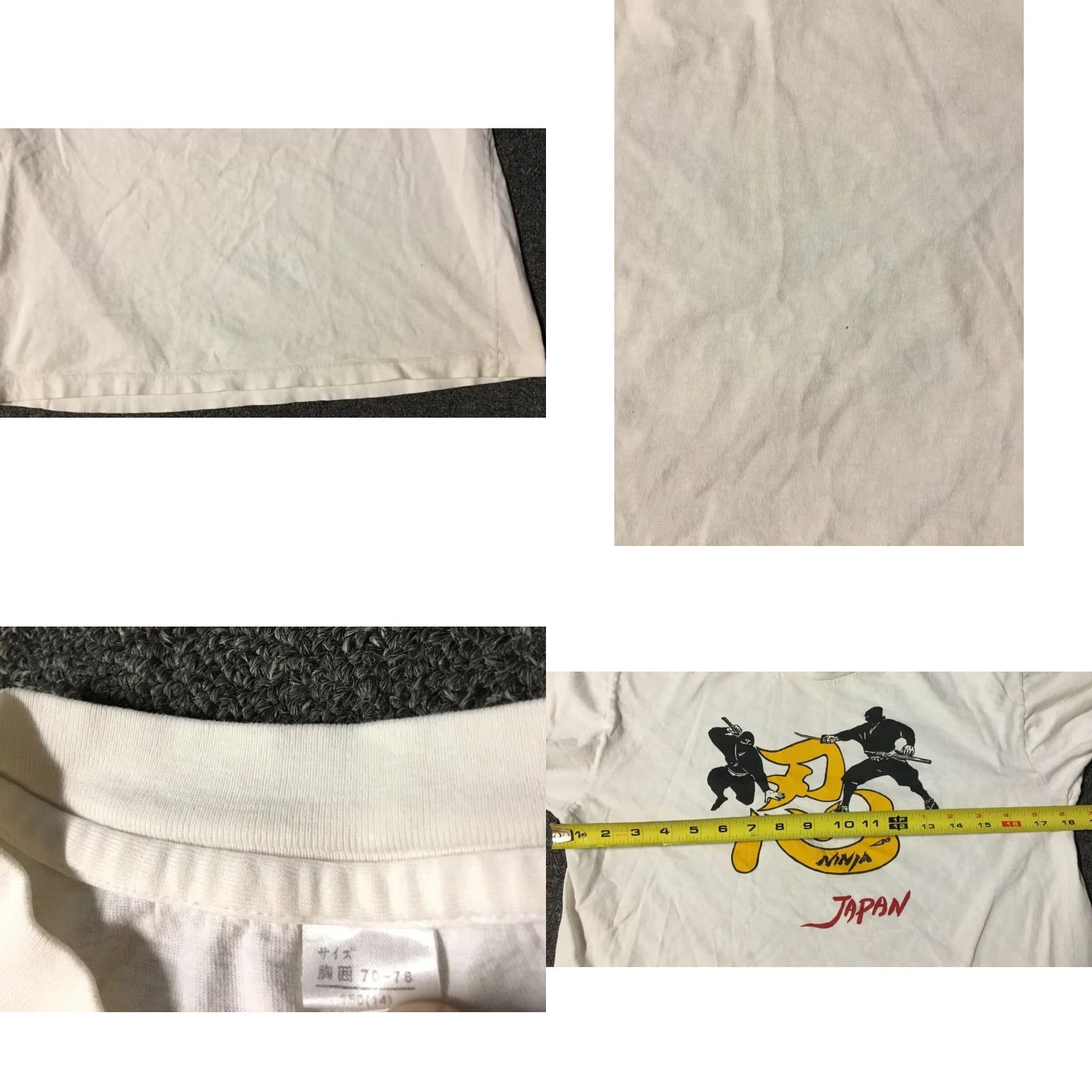 Vintage VINTAGE Ninja Shirt Women S White 90s Japan Faded Distressed Single Stitch Warrior Warrior Shirt 90s Japan Ninja faded distressed S White Women Size S / US 4 / IT 40 - 8 Thumbnail