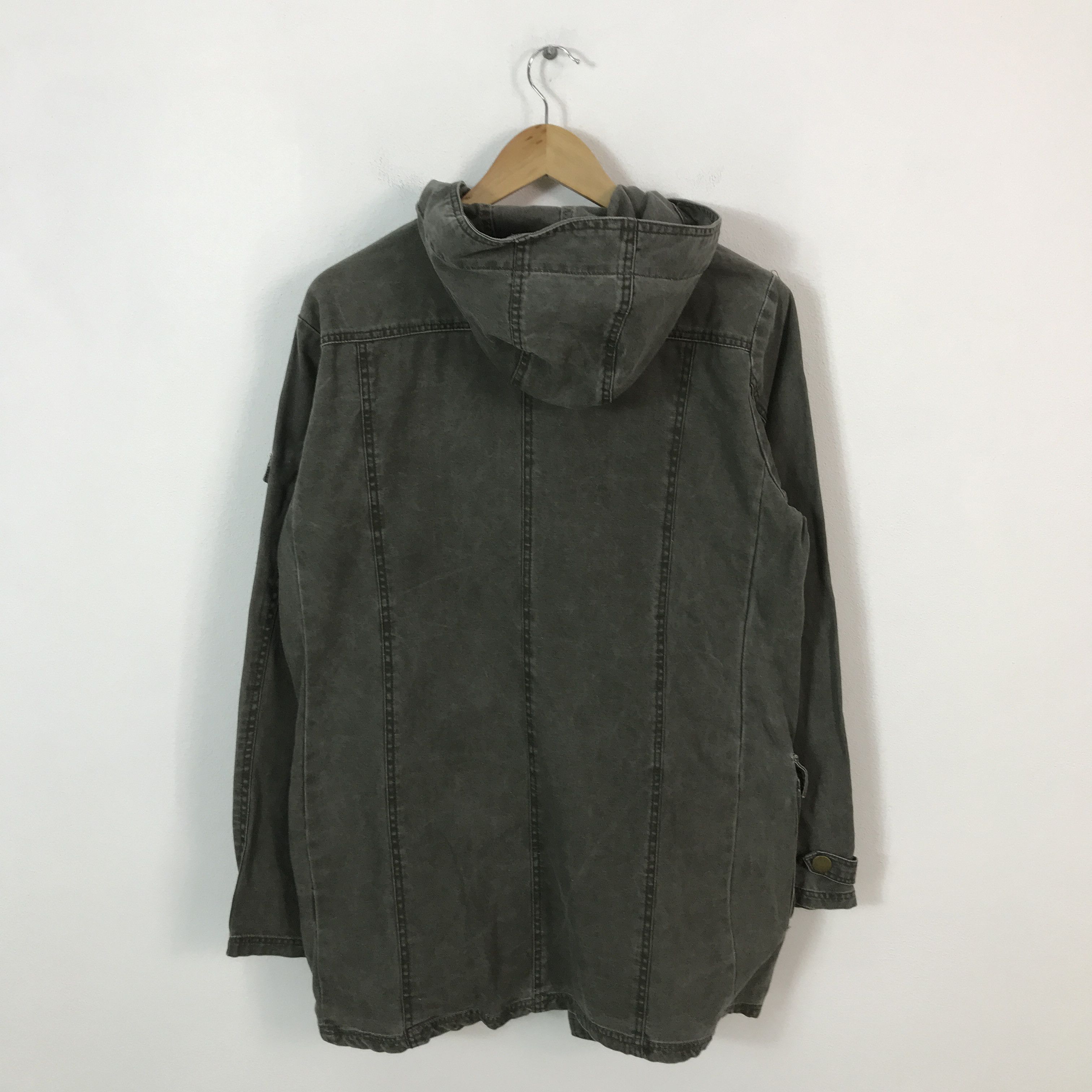 If Six Was Nine × Japanese Brand × Le Grande Bleu (L.G.B.) CRAZY ANGEL BLACK FADED STYLR HOODIES JACKET Size US L / EU 52-54 / 3 - 2 Thumbnail