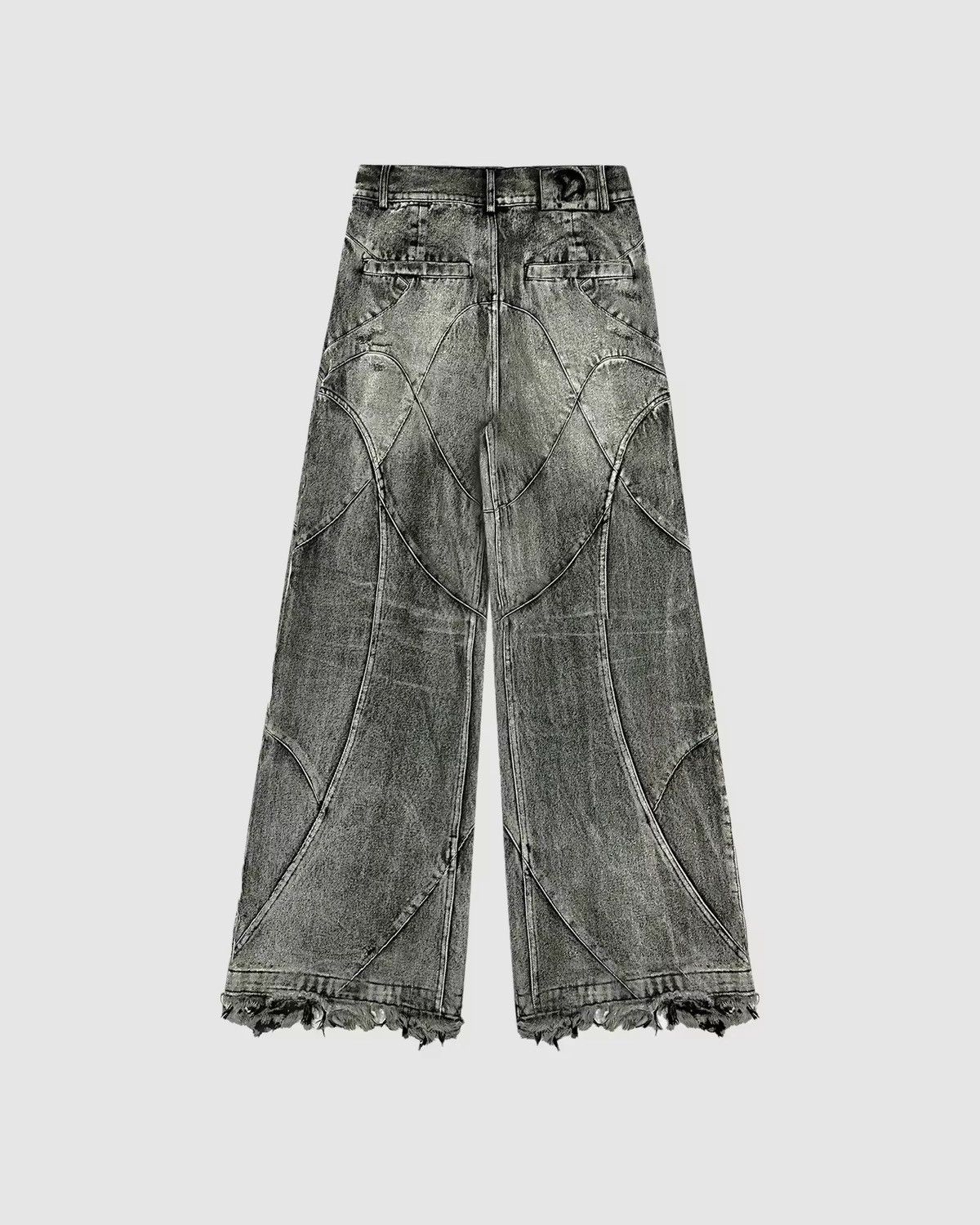 Japanese Brand × Jean Retro Washed Black Straight Cut Baggy Jeans Size US 28 / EU 44 - 2 Thumbnail
