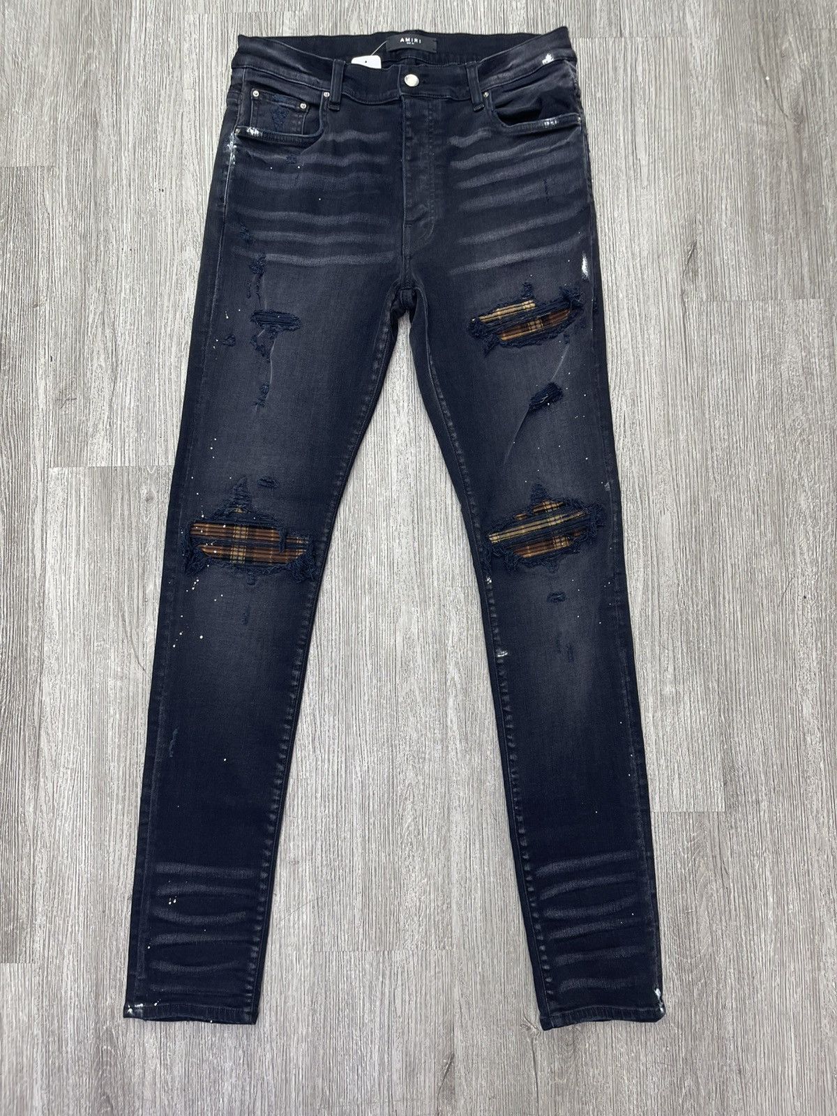 Amiri Amiri MX1 (Black/Brown) plaid Size US 34 / EU 50 - 1 Thumbnail