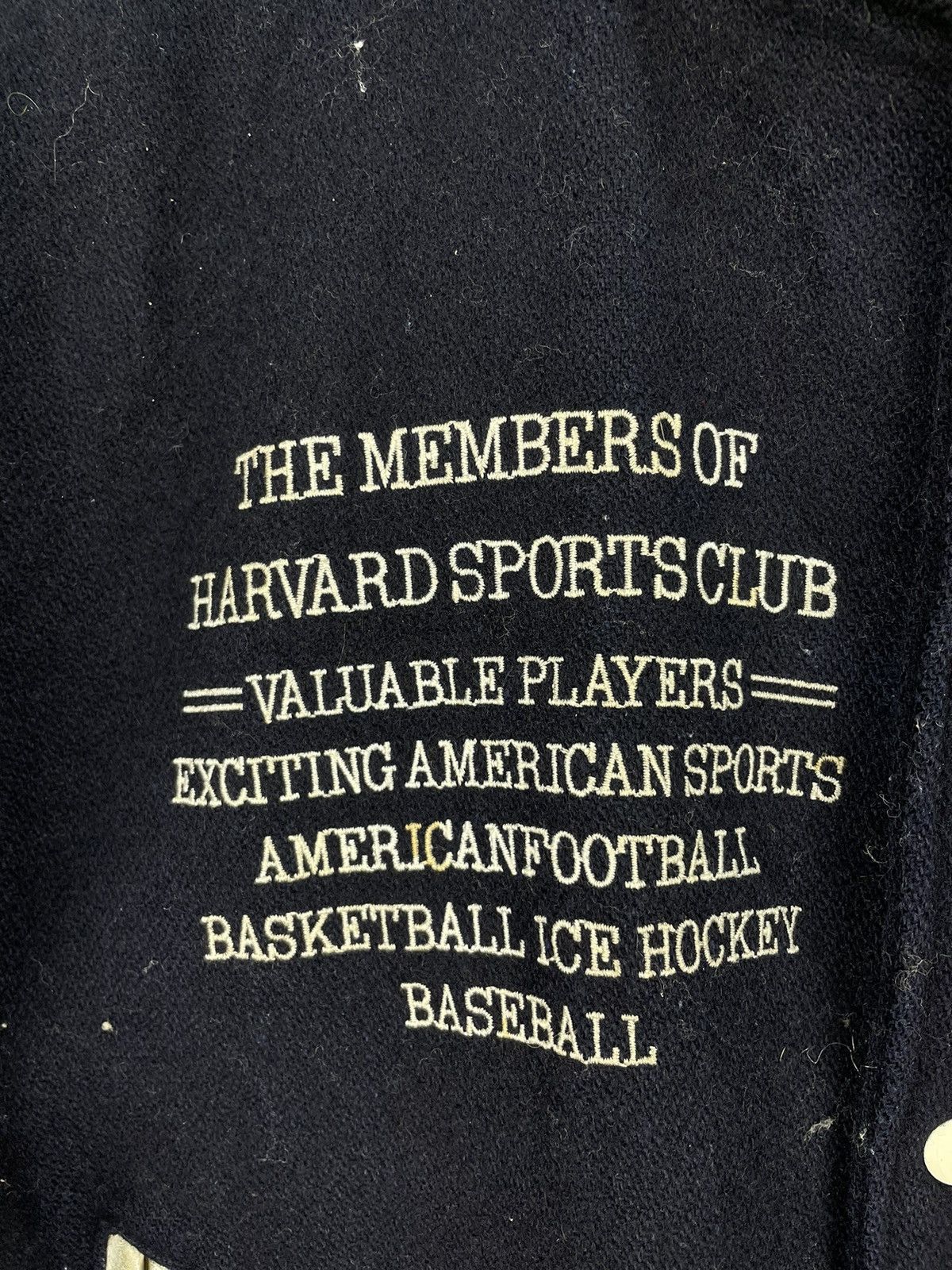 Vintage Vintage Harvard Sports Club varsity jacket Size US L / EU 52-54 / 3 - 6 Thumbnail