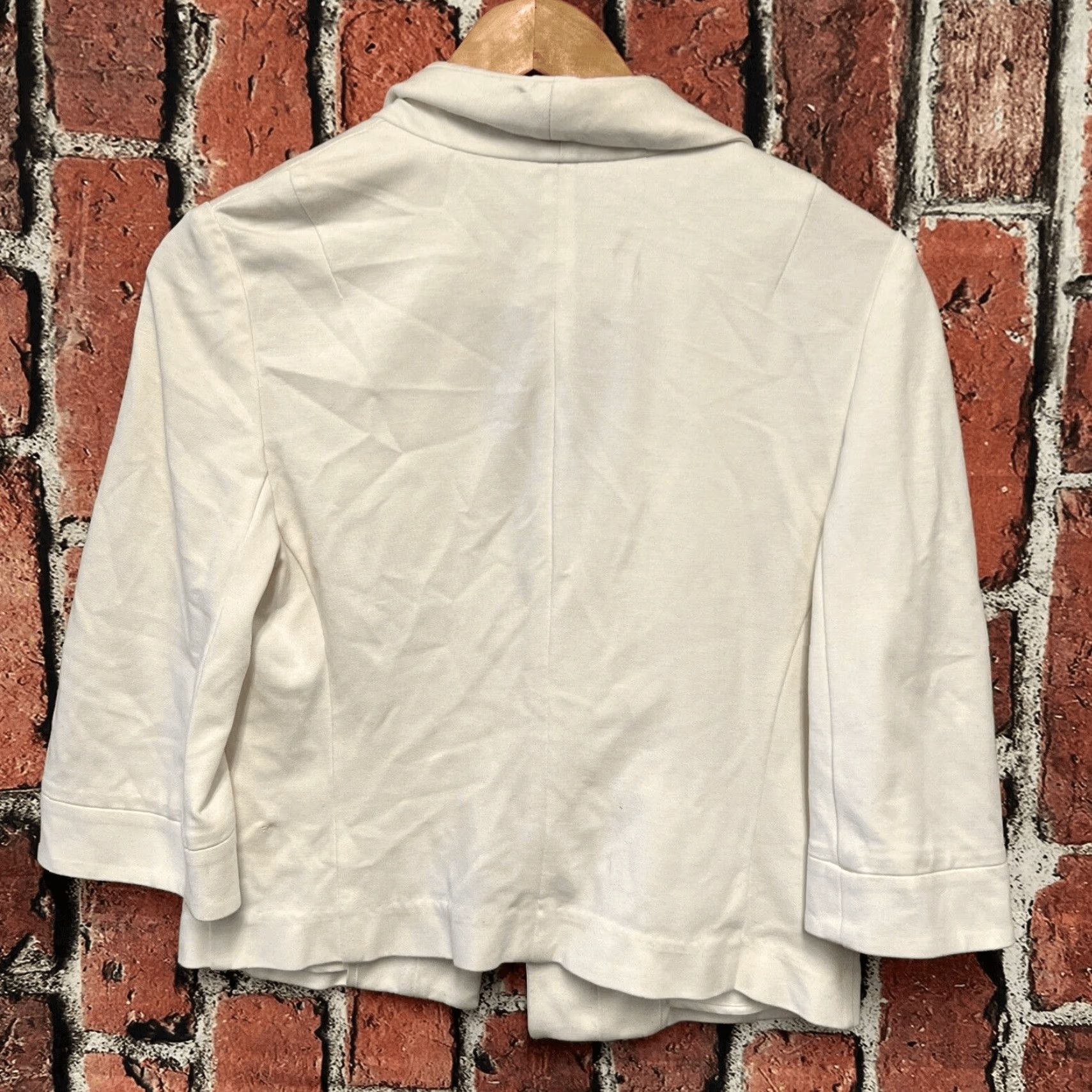 Trina Turk Trina Turk Blazer Womens 4 White Rayon Blend Size S / US 4 / IT 40 - 4 Thumbnail