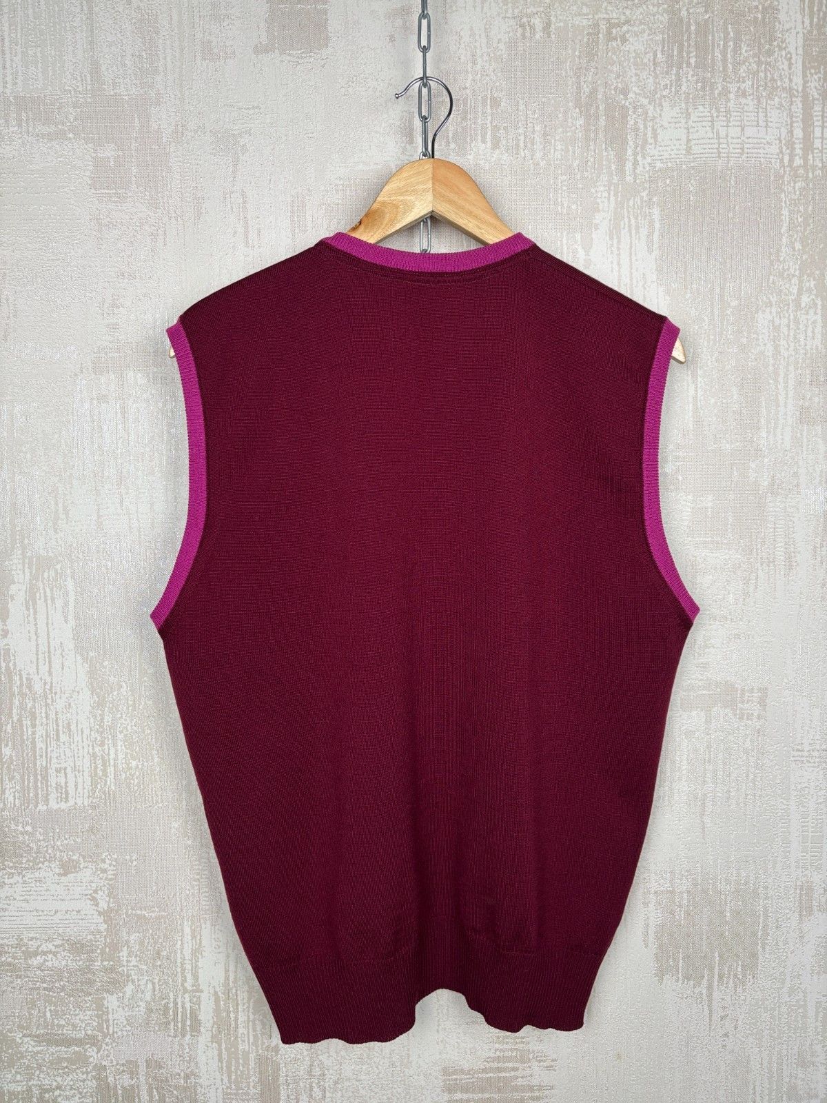 Strenstroms Stenstroms V-neck Wool Sweater Jumper Vest Gilet Size US L / EU 52-54 / 3 - 11 Thumbnail