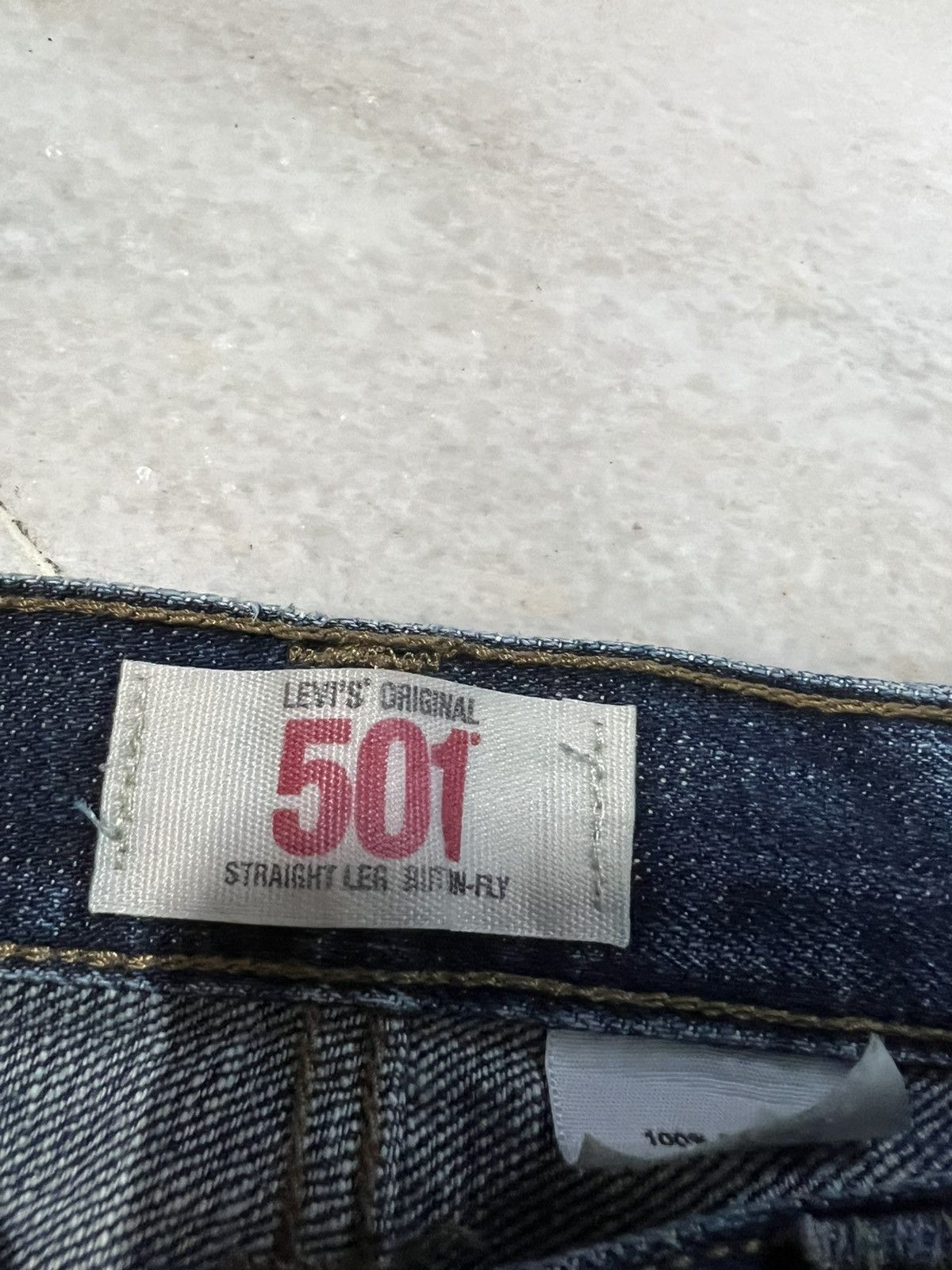Levi's × Levi's Vintage Clothing 💥Rare 90’s style Levis 501 Kurt Corbain Distress Washed Jean Size US 31 - 12 Thumbnail