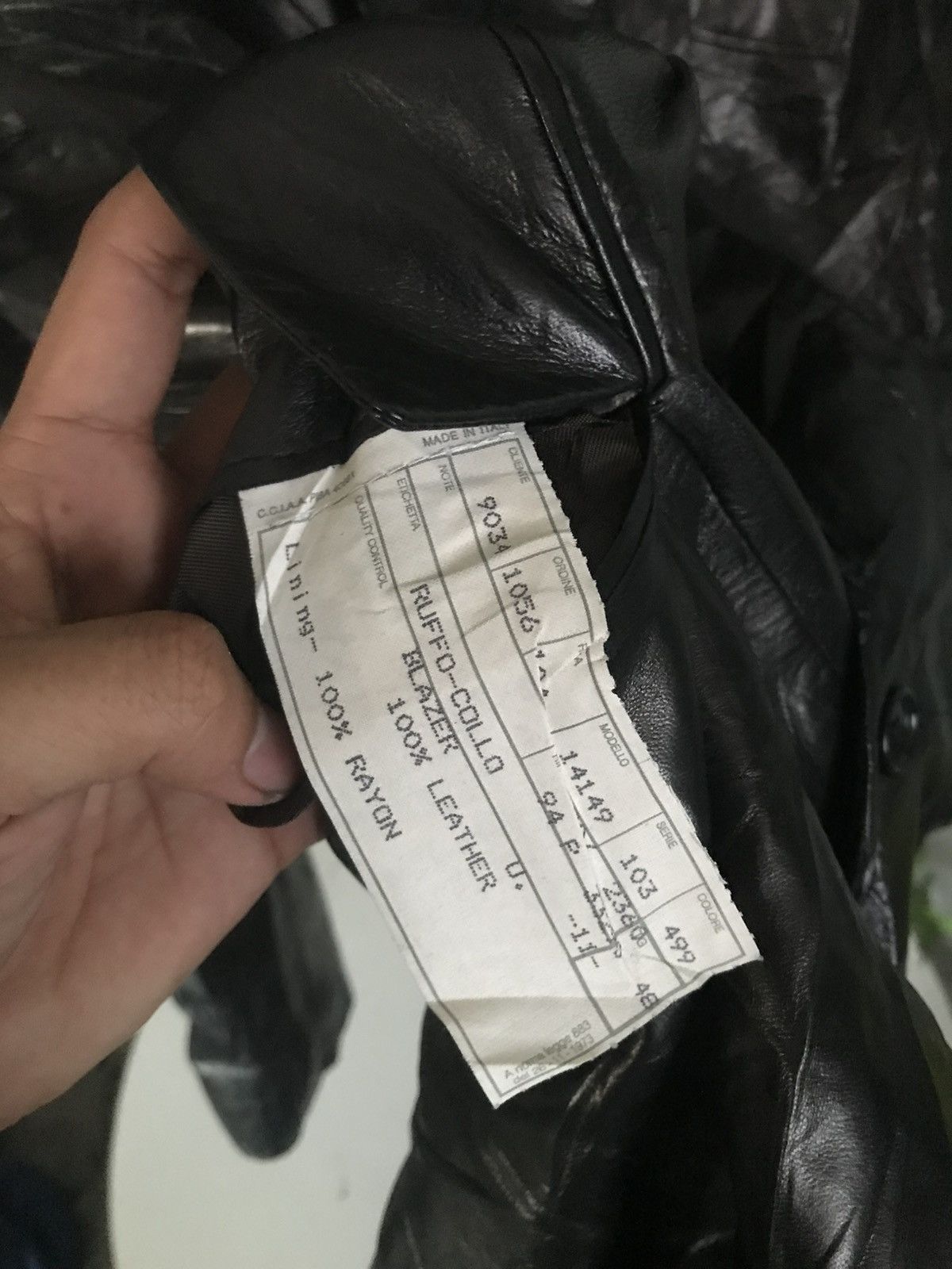 Designer × Ruffo Research Vintage Ruffo Blazer Leather Nice Size US M / EU 48-50 / 2 - 4 Thumbnail