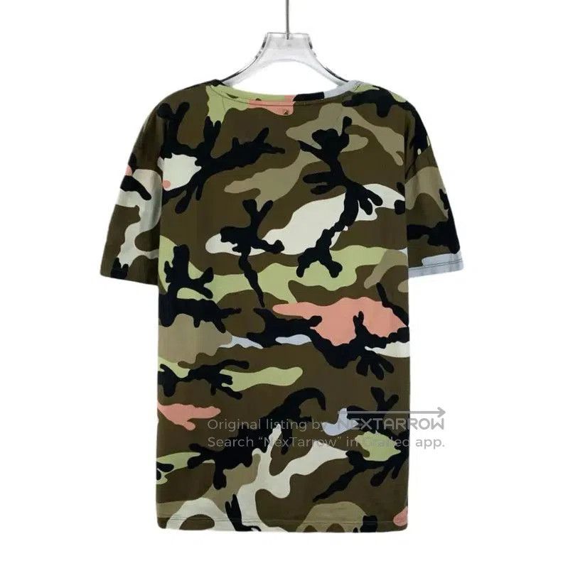 Valentino Valentino Camouflage Cotton T-Shirt for Men . Size US M / EU 48-50 / 2 - 2 Thumbnail