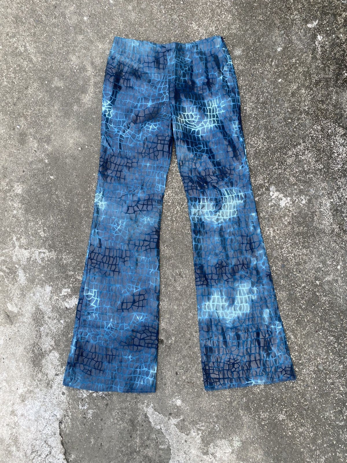 Other Plastic Coated Velvet Line Flare Pant Size 27" / US 4 / IT 40 - 2 Thumbnail