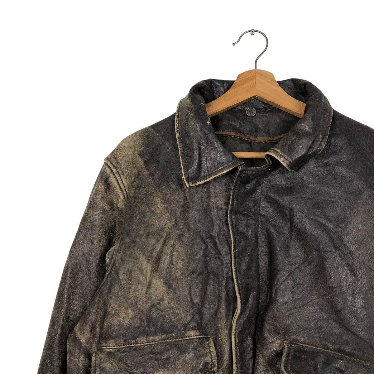 Japanese Brand 🔥VINTAGE BIKER LEATHER JACKET UNKNOWN BRAND ISSEY MIYAKE Size US M / EU 48-50 / 2 - 9 Thumbnail