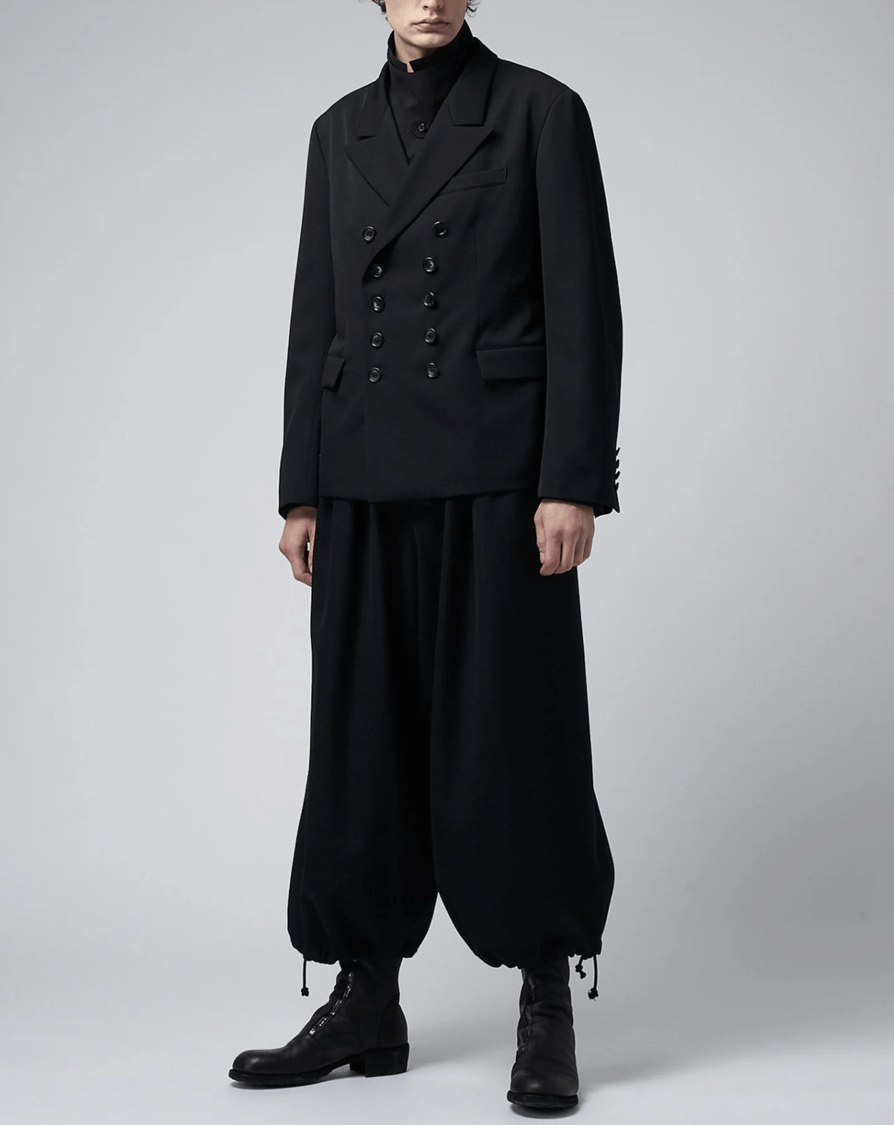 Yohji Yamamoto Yohji Yamamoto Pour Homme 10BUTTON DOUBLE BREASTED JACKET Size US M / EU 48-50 / 2 - 5 Thumbnail