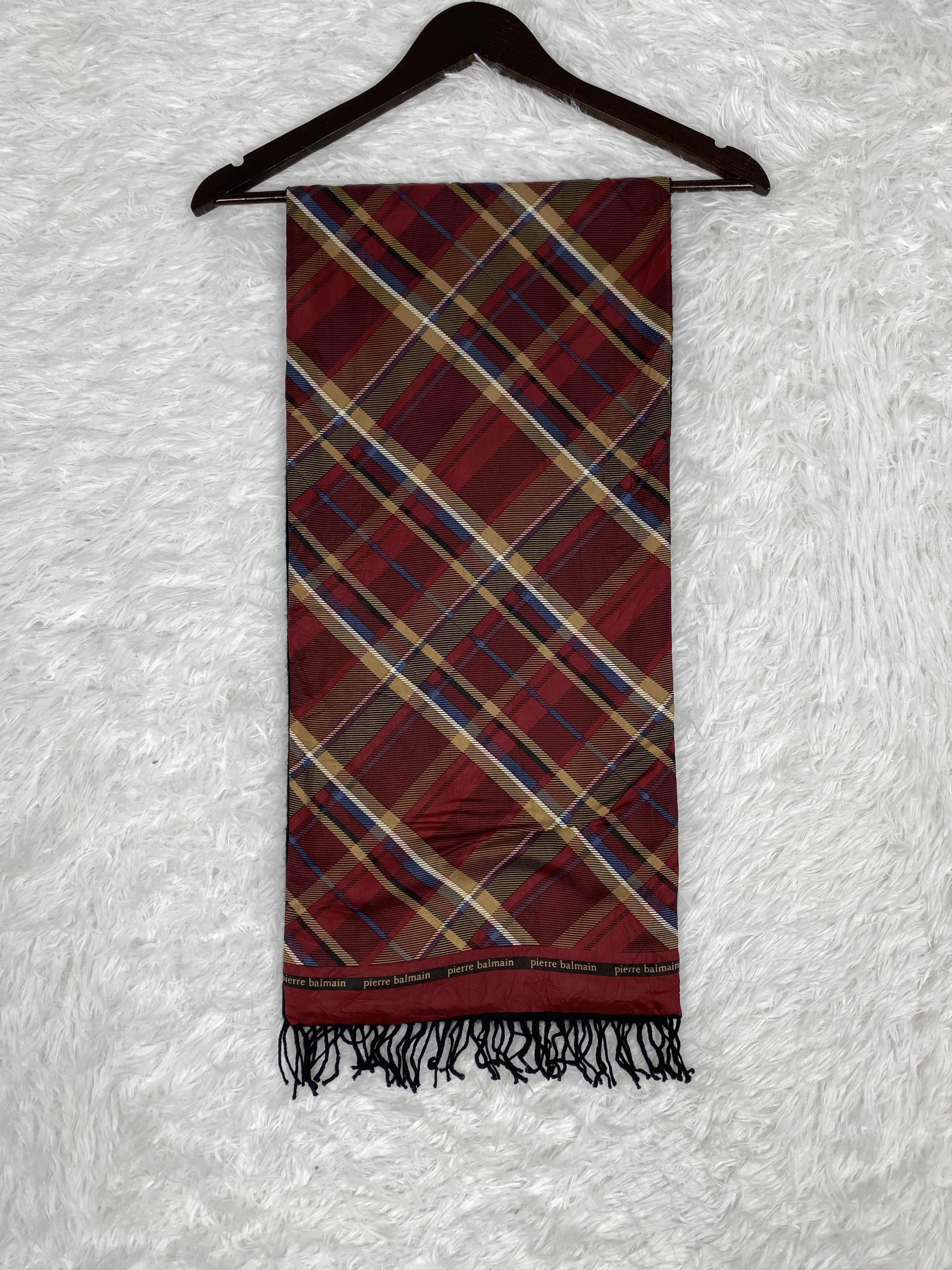 Pierre Balmain Vintage Pierre Balmain Scarf / Muffler Neckwear PM0187 Size ONE SIZE - 6 Thumbnail
