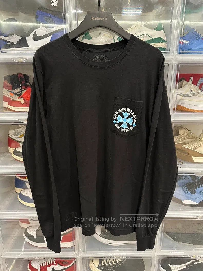 Chrome Hearts CHROME HEARTS Size L Blue cross Sanskrit long sleeves Size US L / EU 52-54 / 3 - 1 Thumbnail