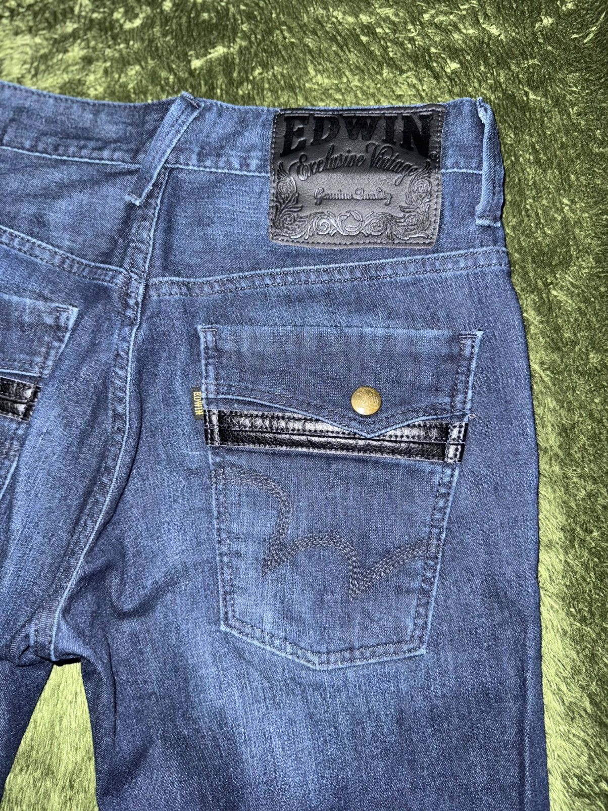 Edwin [28] EDWIN Japan Leather Label Pocket Detail Denim Pants Size US 28 / EU 44 - 9 Thumbnail