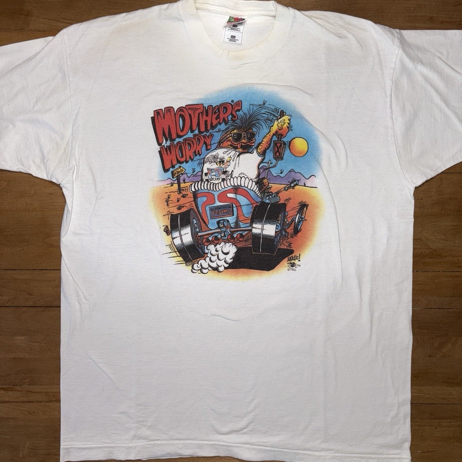 Vintage Vintage 90s Stanley Mouse Mothers Worry T-Shirt XXL RARE Size US XXL / EU 58 / 5 - 1 Thumbnail