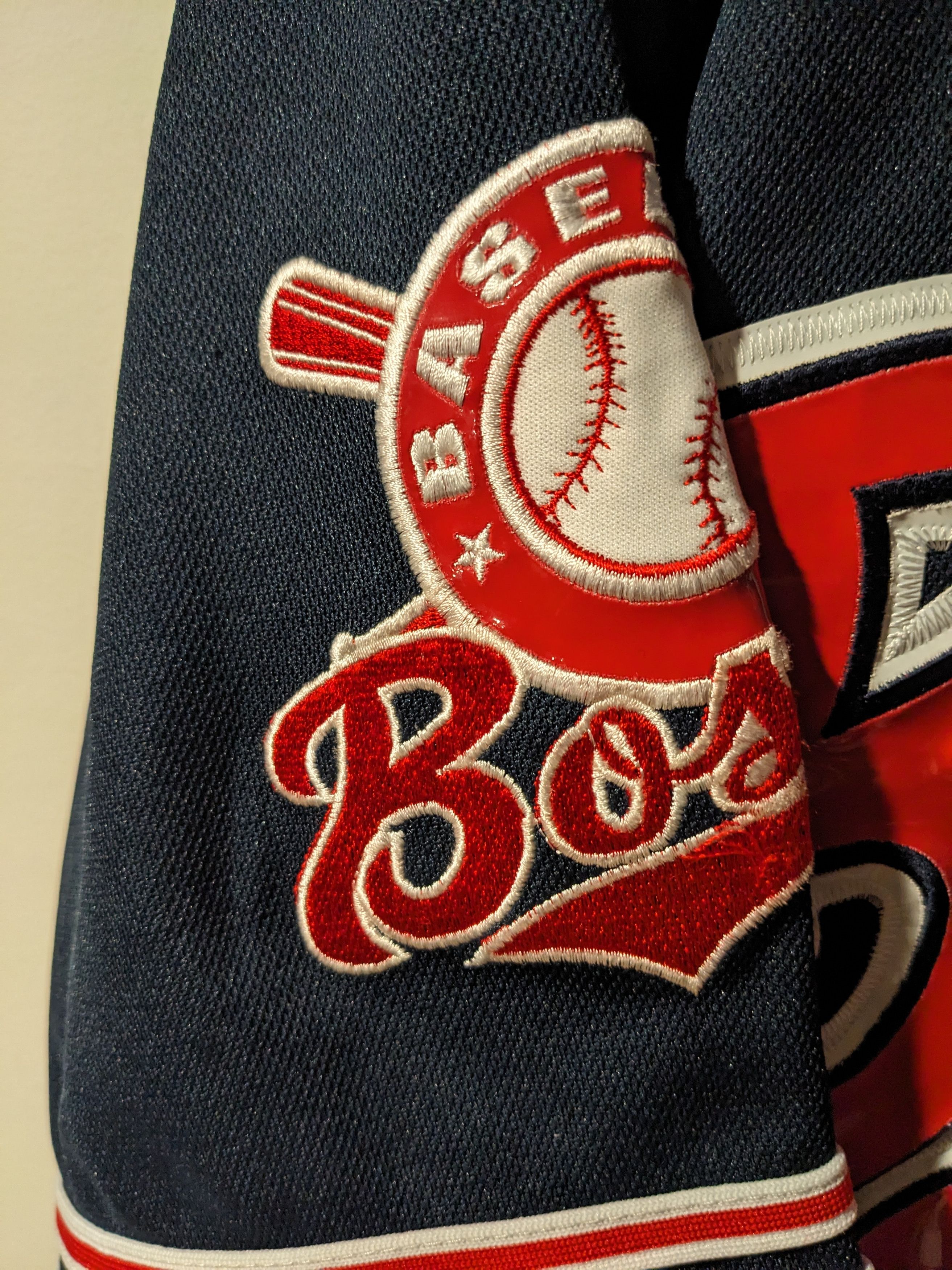 MLB × Vintage Vintage 90s Boston Red Sox MLB Baseball Blue Large Jersey Size US L / EU 52-54 / 3 - 4 Thumbnail