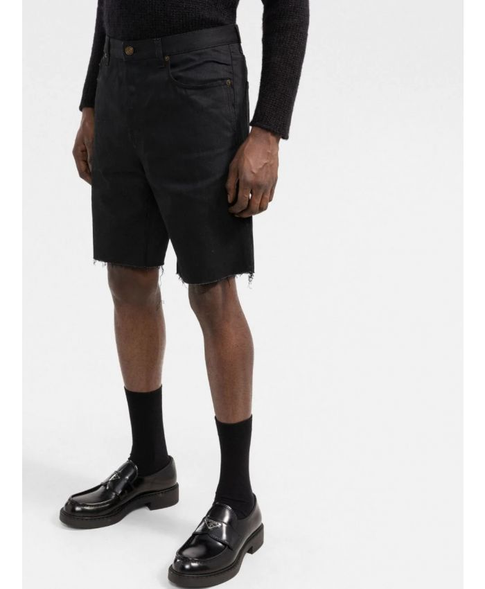 Saint Laurent Paris o1y0325 Denim Short in Black Size US 30 / EU 46 - 2 Thumbnail