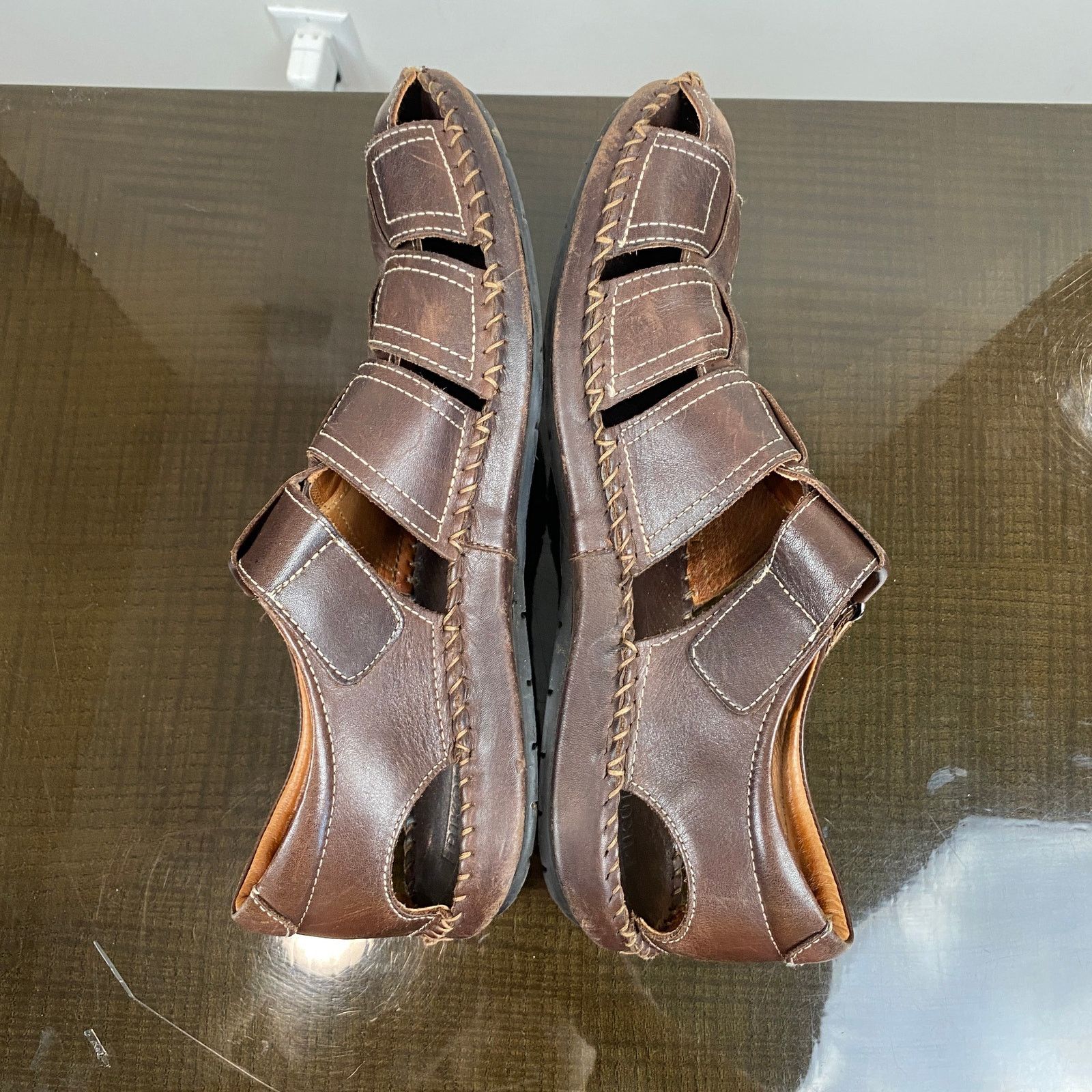 Other Pikolinos Tarifa Leather Fisherman Slip On Sandals 43/9-9.5 Size US 9 / EU 42 - 6 Thumbnail