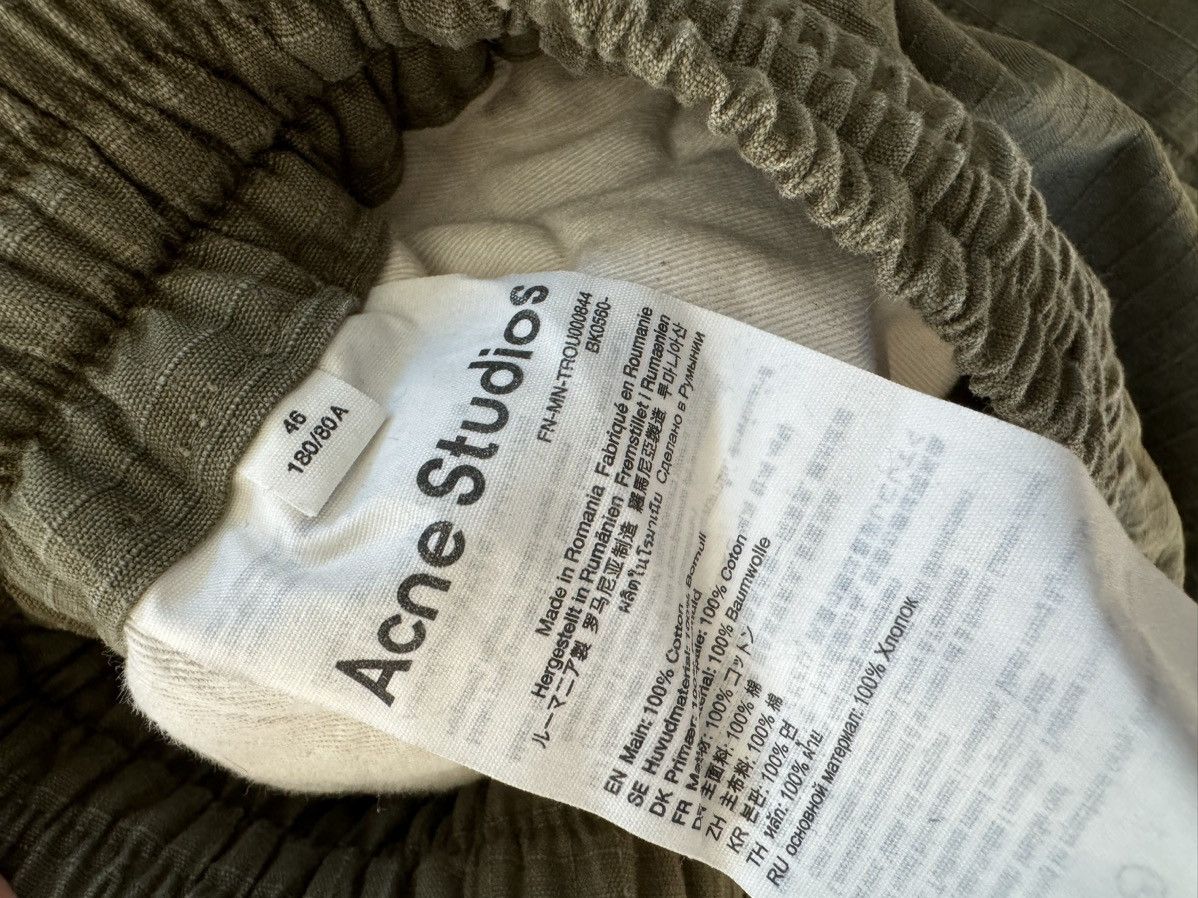 Acne Studios Acne Studios Logo Embroidered Cargo Trousers Size US 30 / EU 46 - 4 Thumbnail