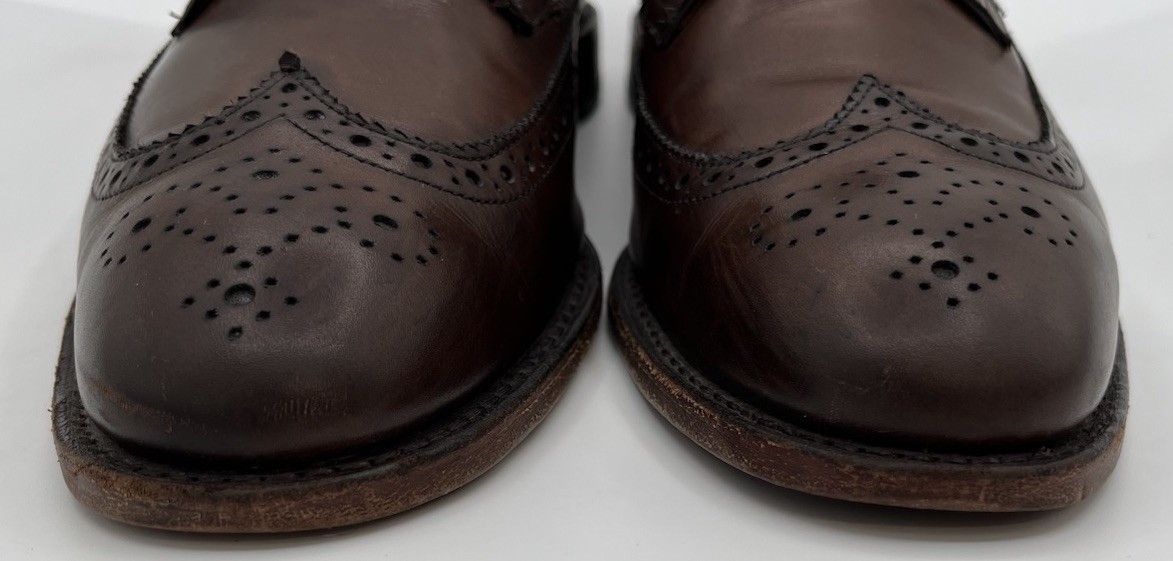 Allen Edmonds Allen Edmonds MCGREGOR Wingtip Dark Brown Leather Size 12D Size US 12 / EU 45 - 3 Thumbnail