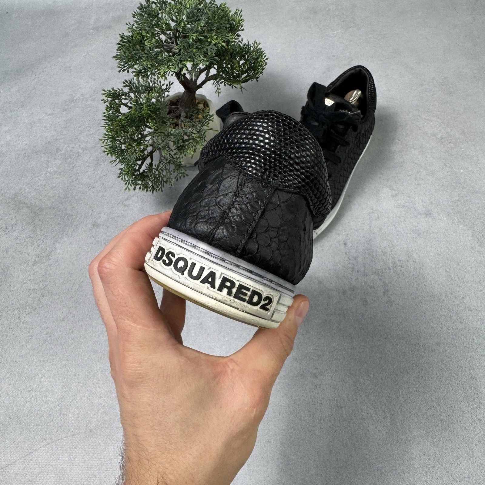 Dsquared2 DSQUARED2 Python Textured Sneakers Black Tennis Size 40 US 7 Size US 7 / EU 40 - 9 Thumbnail