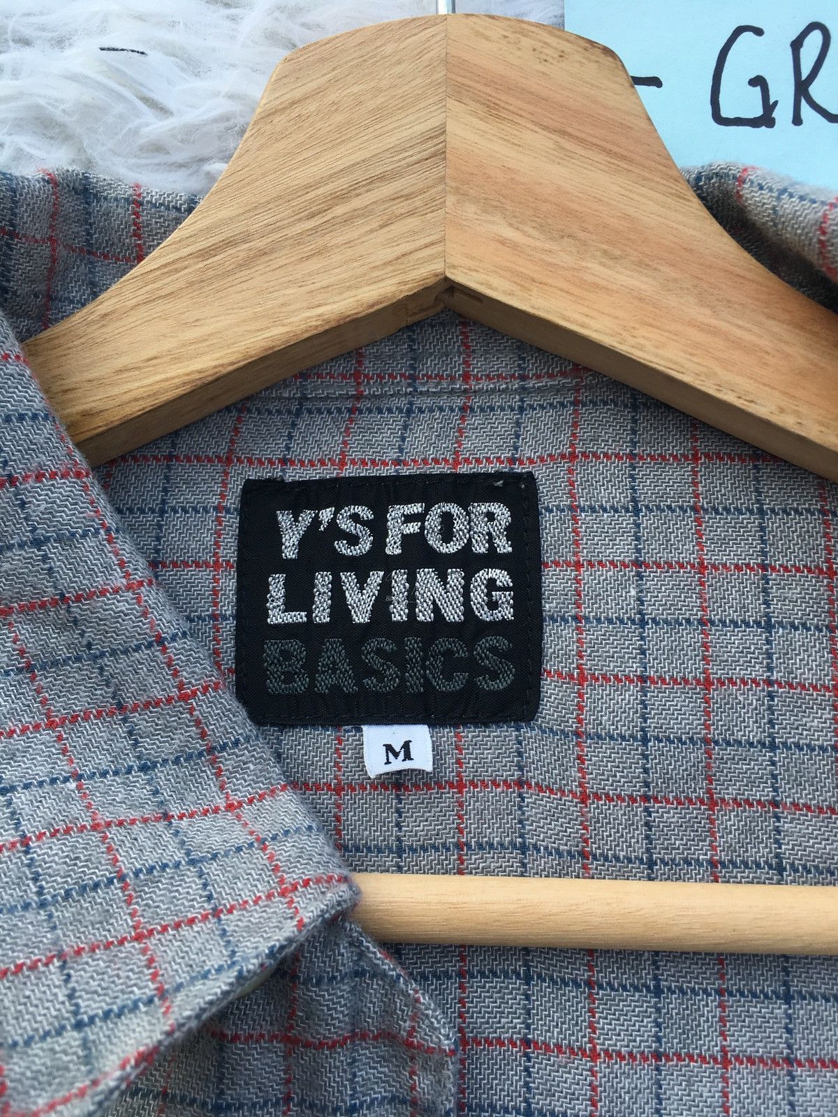 Yohji Yamamoto Rare Vintage Y’s For Living Yohji Yamamoto Flannel Shirt Size US L / EU 52-54 / 3 - 9 Thumbnail