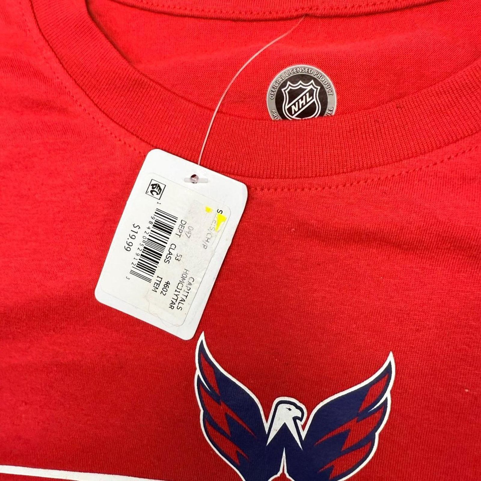 NHL NWT Licensed Washington Capitals red blue NHL hockey Sz S Size US S / EU 44-46 / 1 - 4 Thumbnail