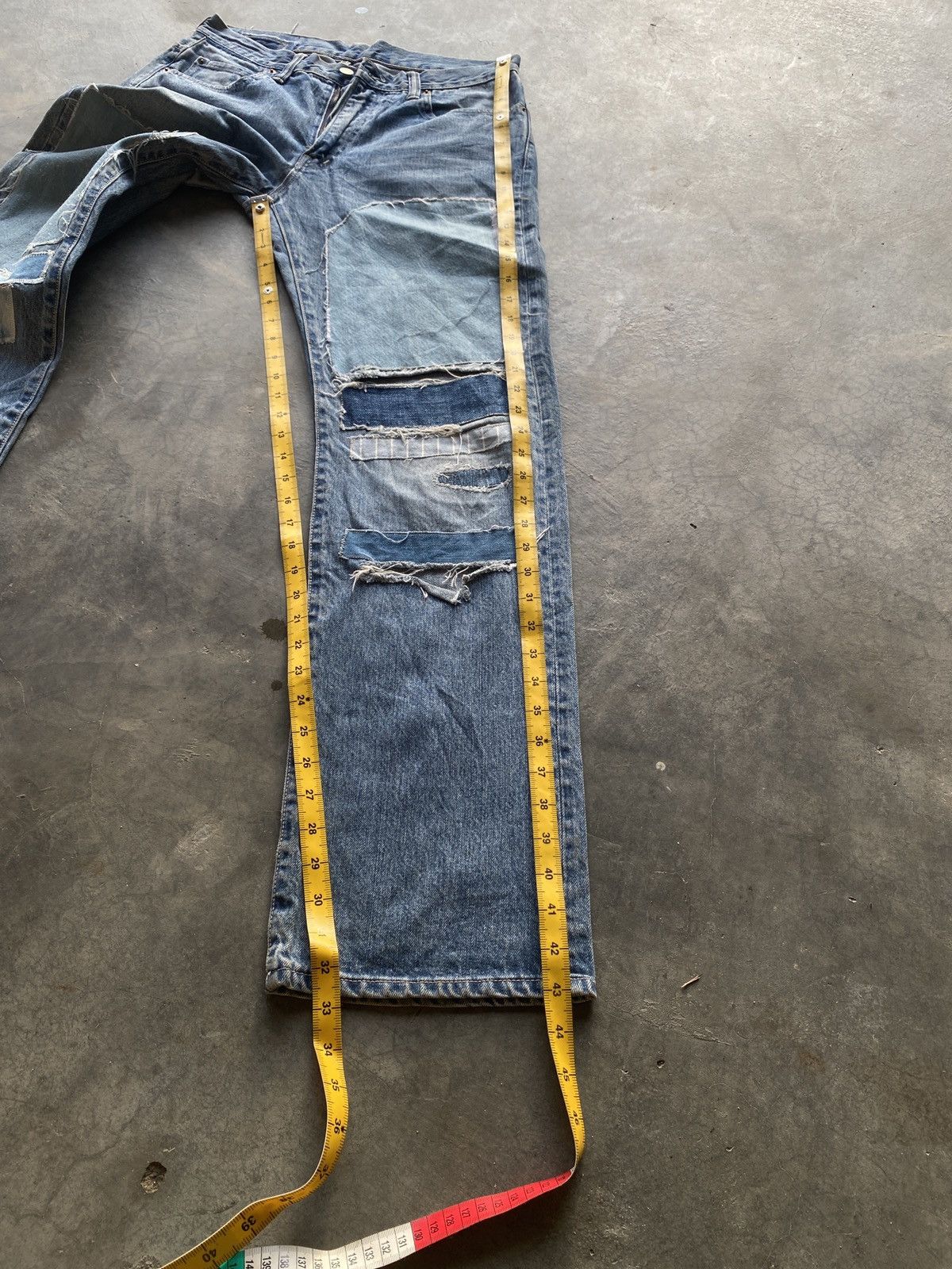 If Six Was Nine × Japanese Brand Vintage blue blue denim pants Size US 33 - 9 Thumbnail